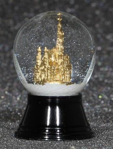 Snow globe Vienna St. Stephen's Cathedral gold