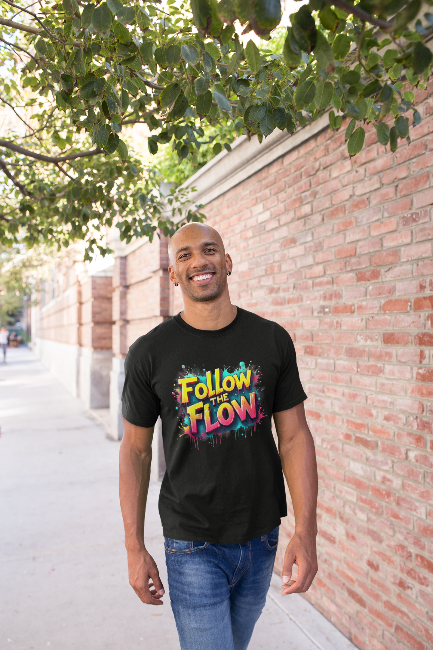 FoLLow THE FLOW Short-Sleeve Unisex T-Shirt