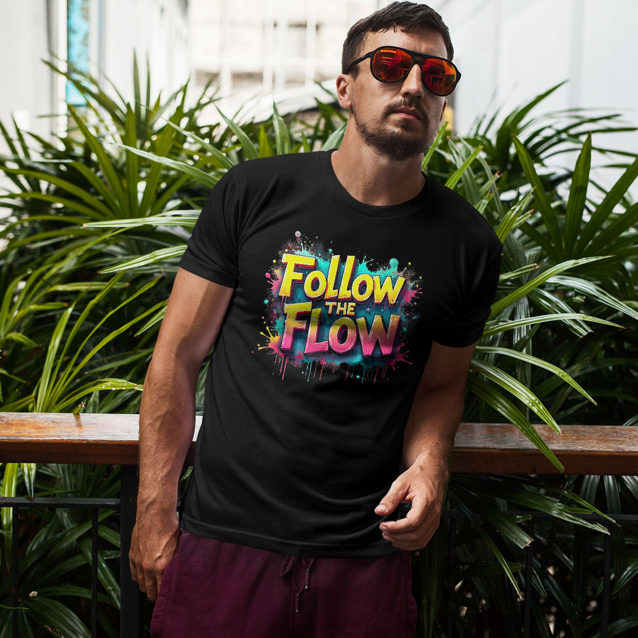 FoLLow THE FLOW Short-Sleeve Unisex T-Shirt