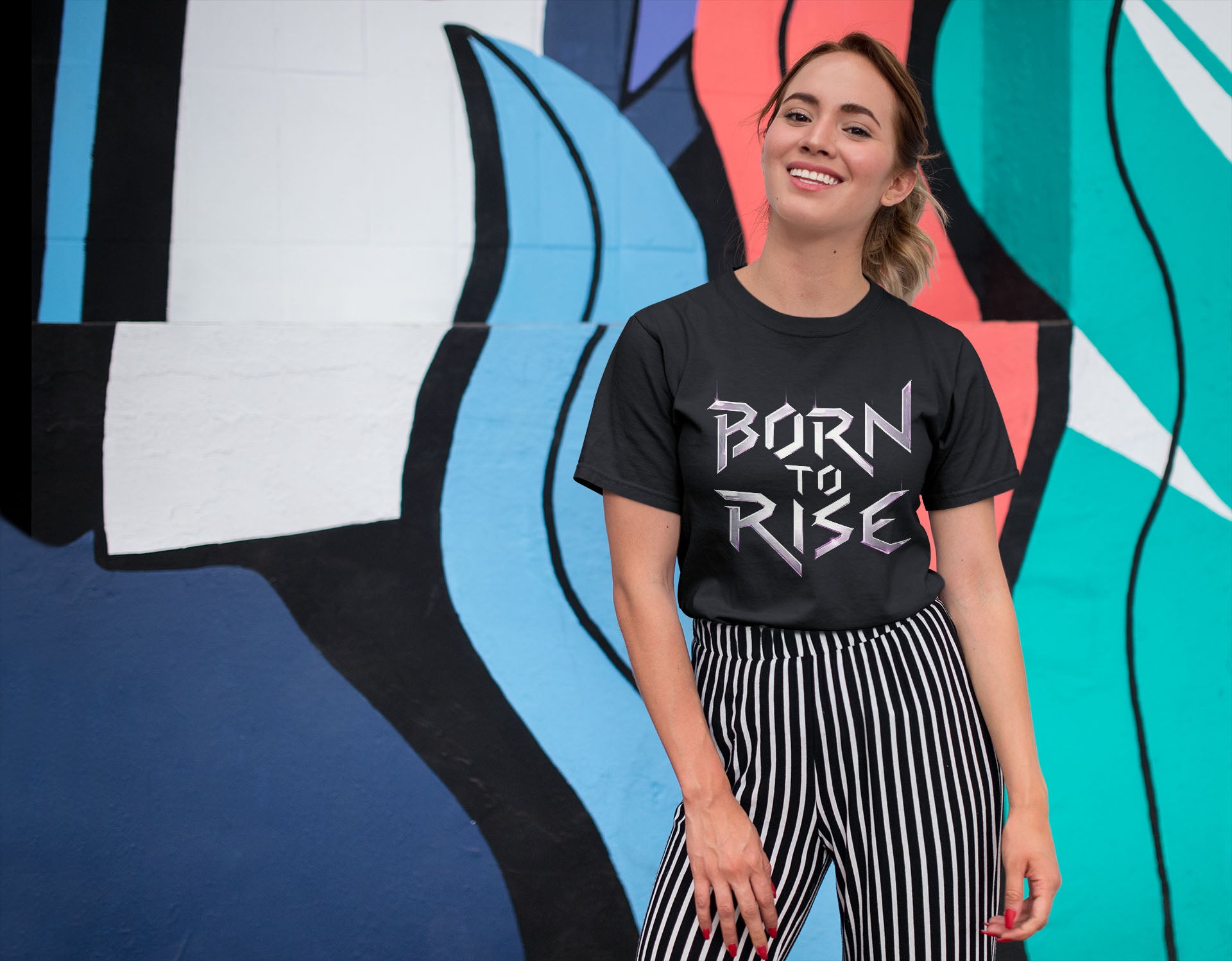 BORN TO RISE Unisex classic tee