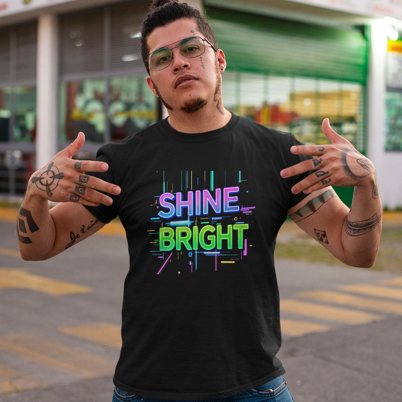 SHINE BRIGHT Short-Sleeve Unisex T-Shirt