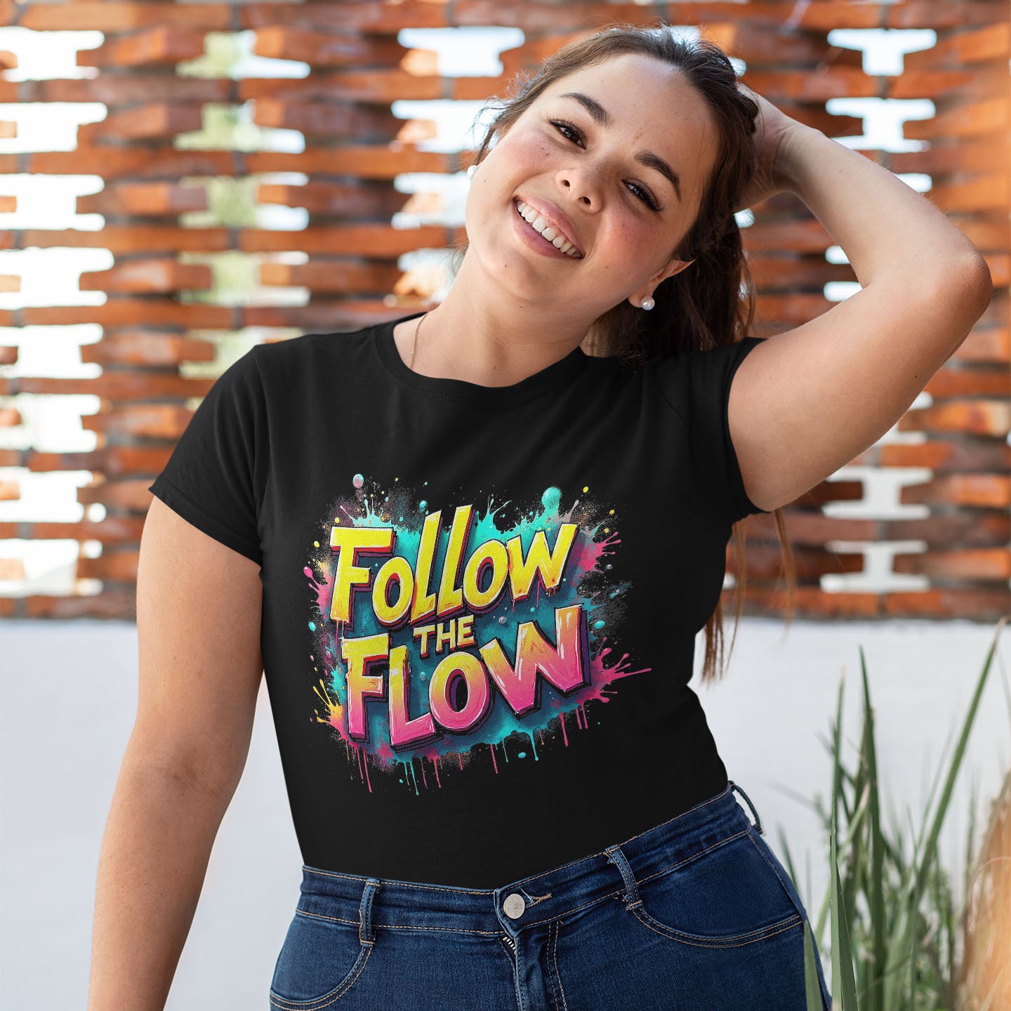 FoLLow THE FLOW Short-Sleeve Unisex T-Shirt