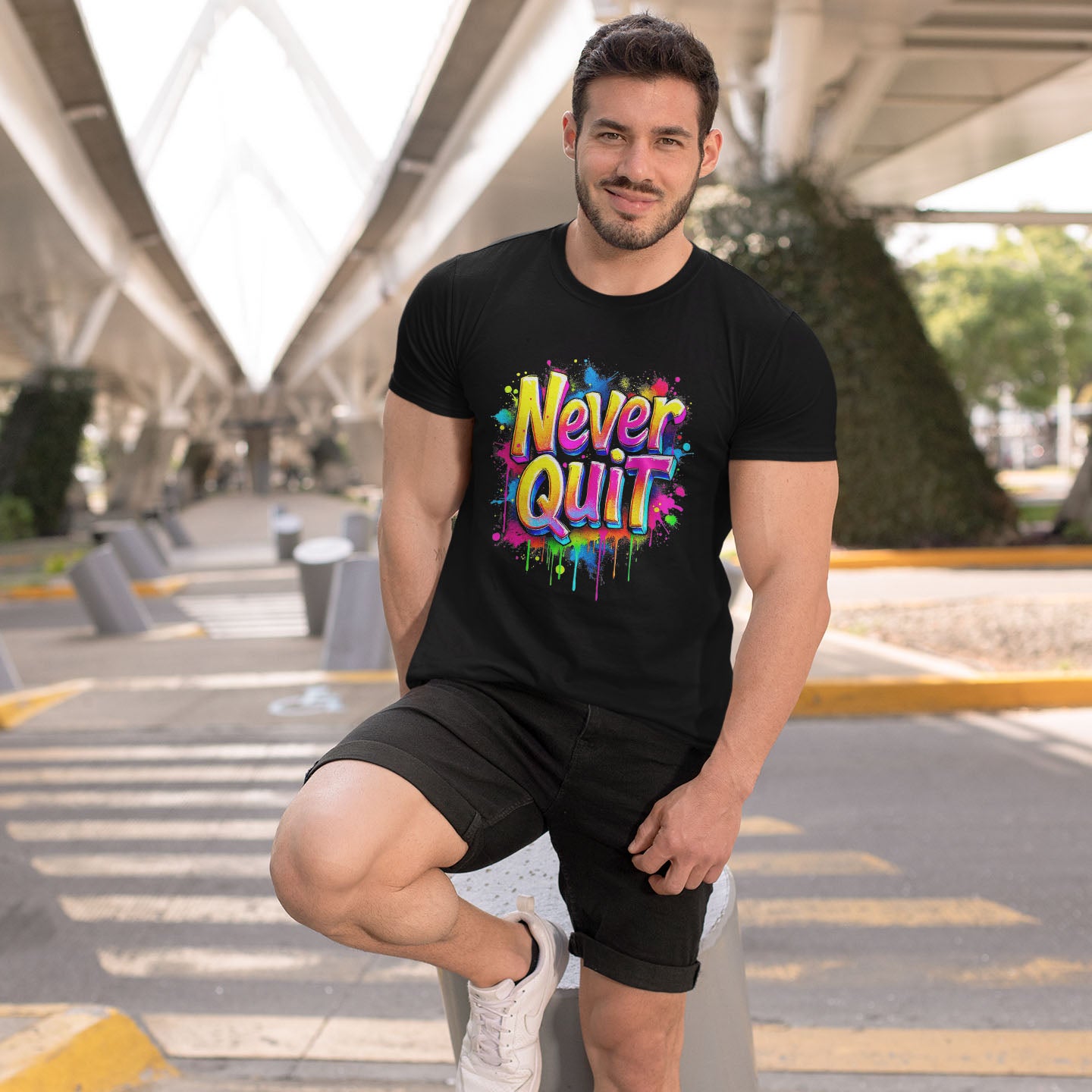 Never Qiut Unisex classic tee