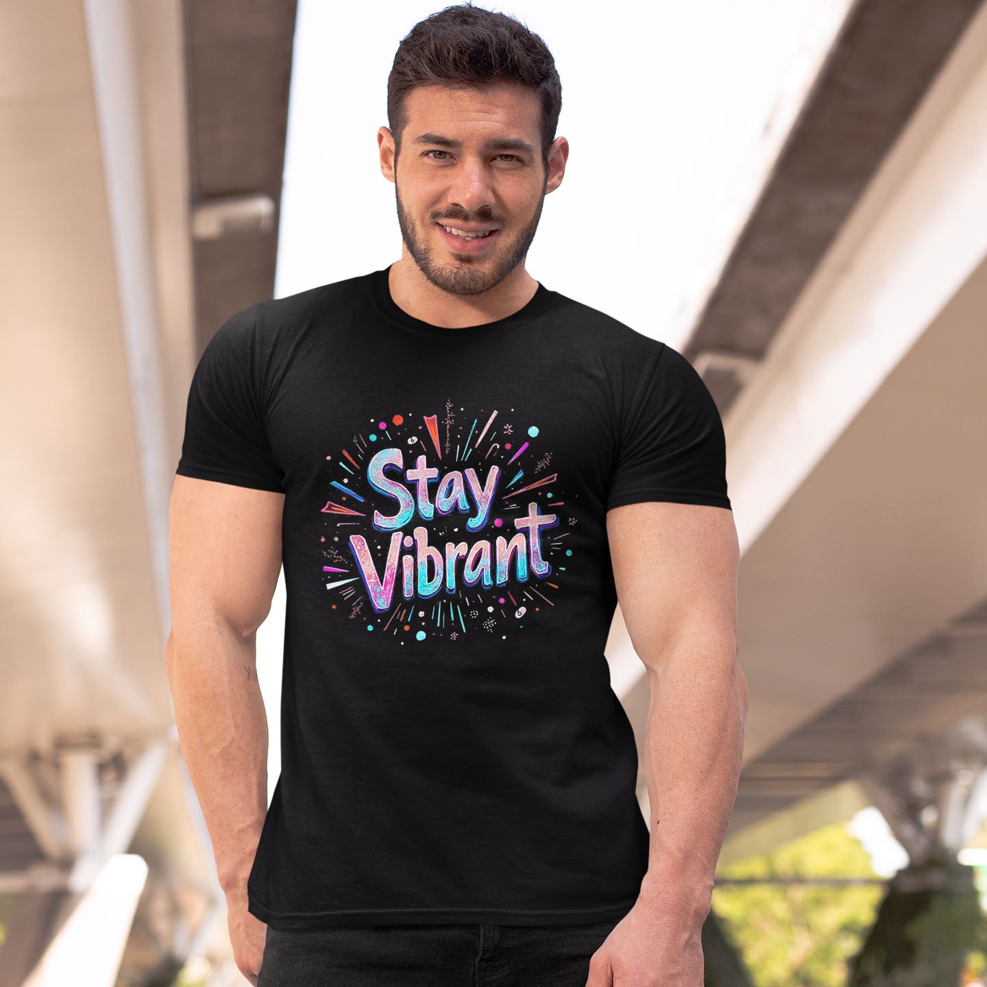 Stay Vibrant Short-Sleeve Unisex T-Shirt