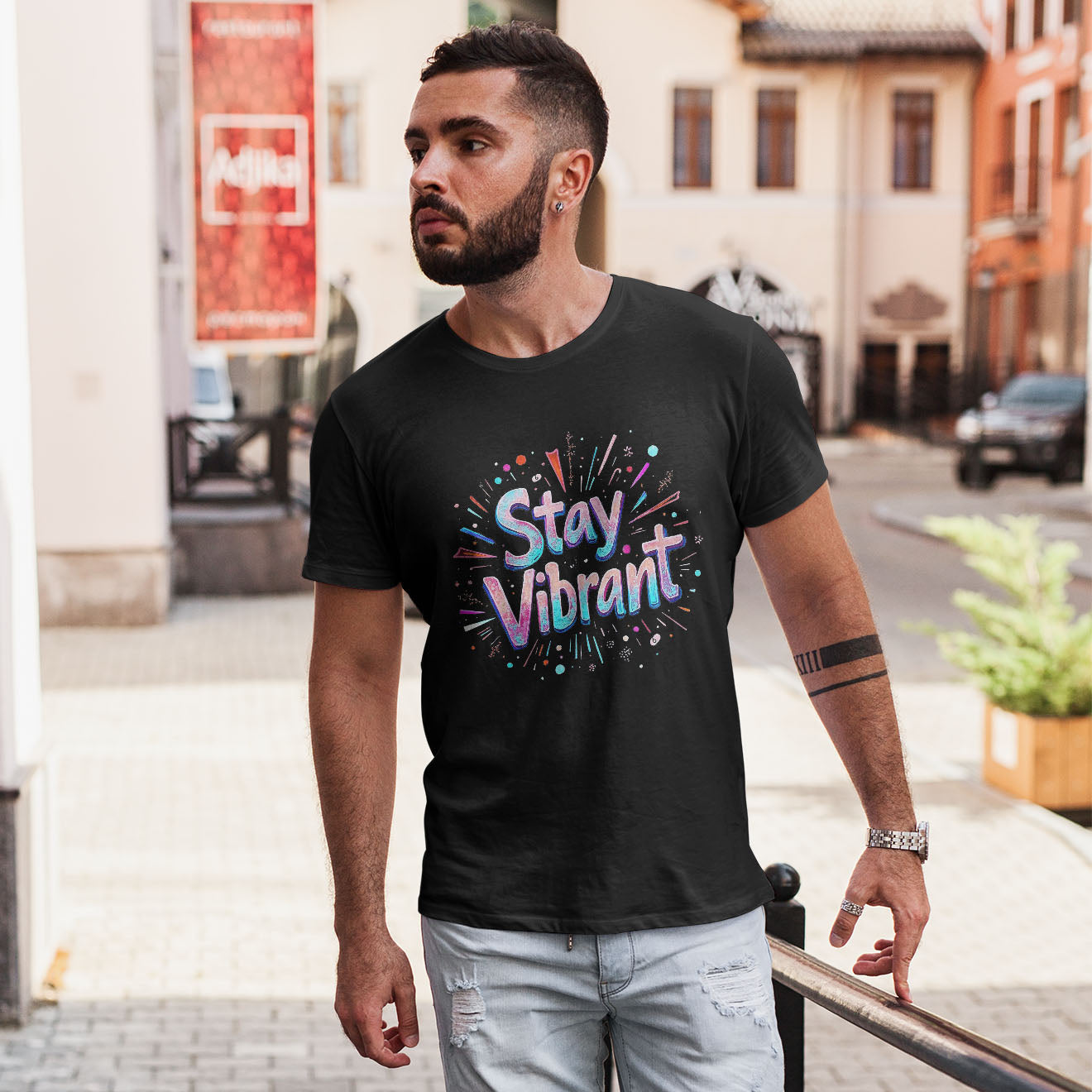 Stay Vibrant Short-Sleeve Unisex T-Shirt