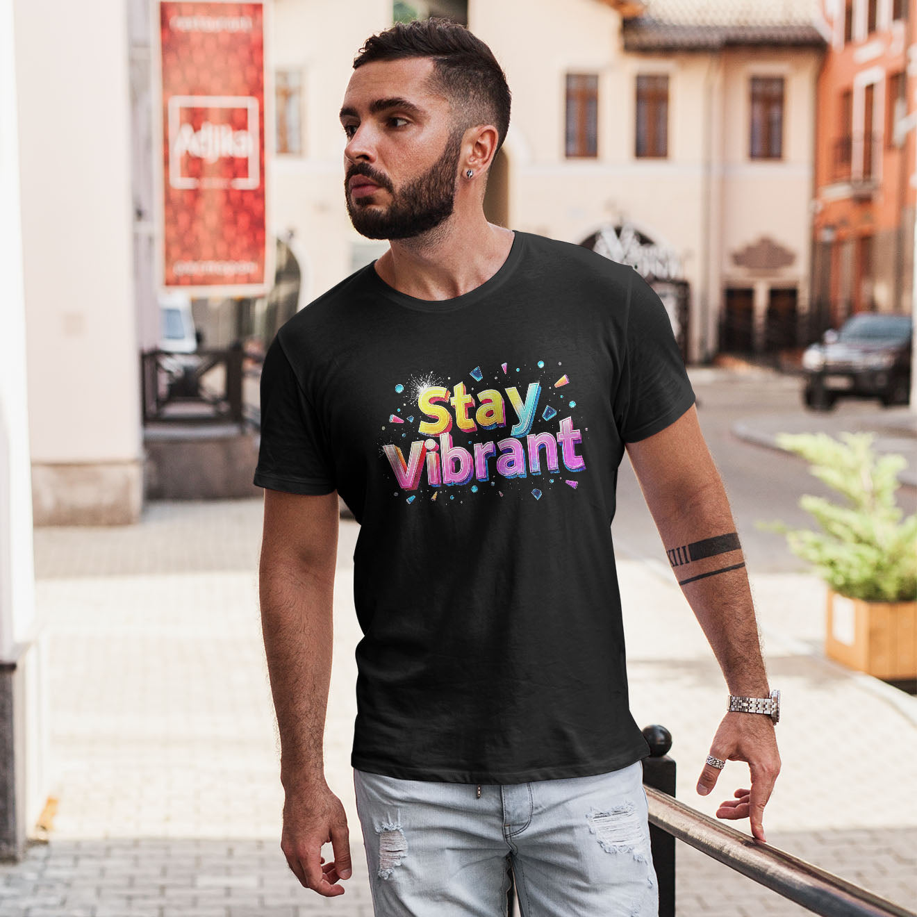 Stay Vibrant Short-Sleeve Unisex T-Shirt