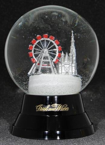 Snow Globe Vienna Ferris Wheel - St. Stephen's Cathedral