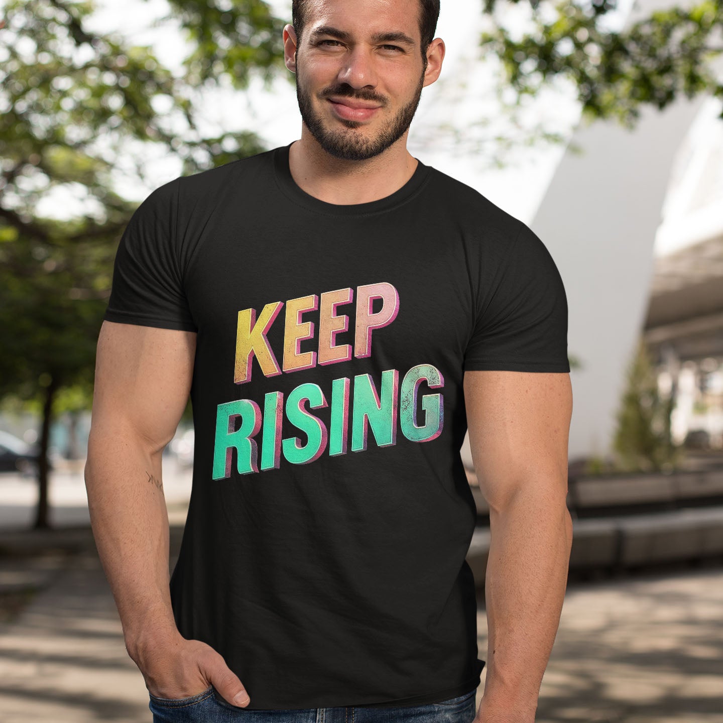 KEEP RISING unisex classic tee