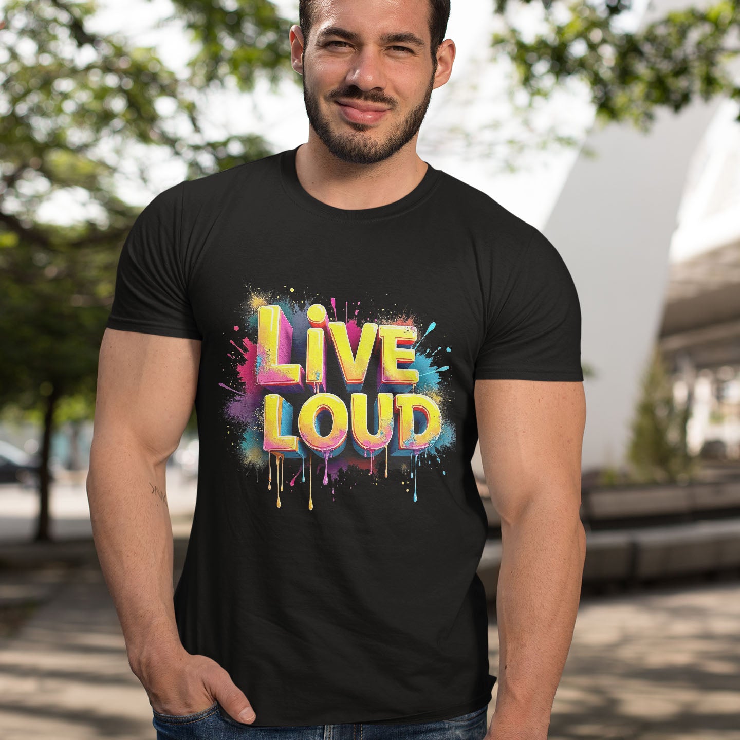 Live Loud Short-Sleeve Unisex T-Shirt