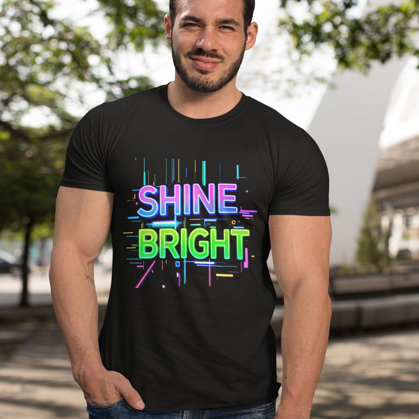 SHINE BRIGHT Short-Sleeve Unisex T-Shirt