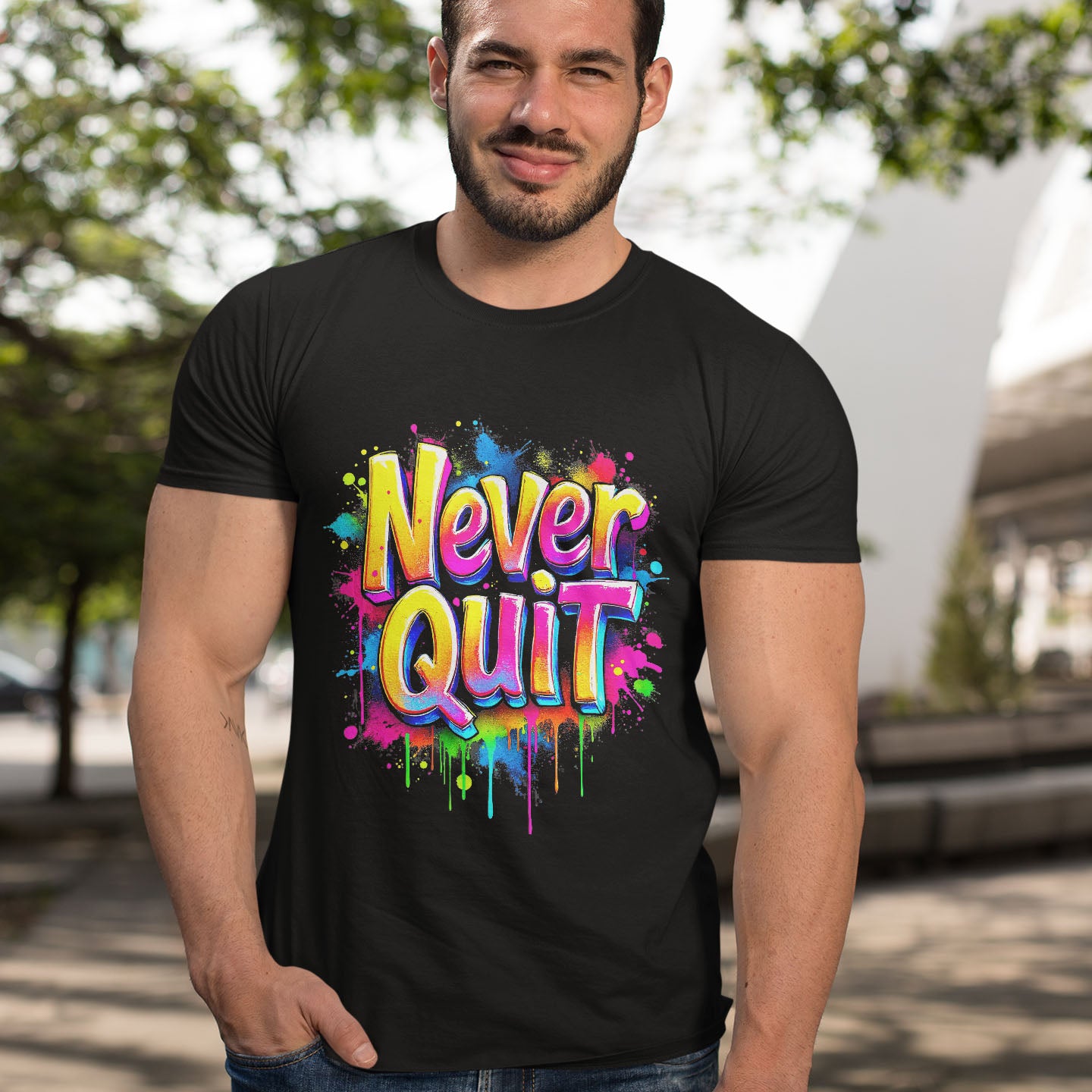 Never Qiut Unisex classic tee