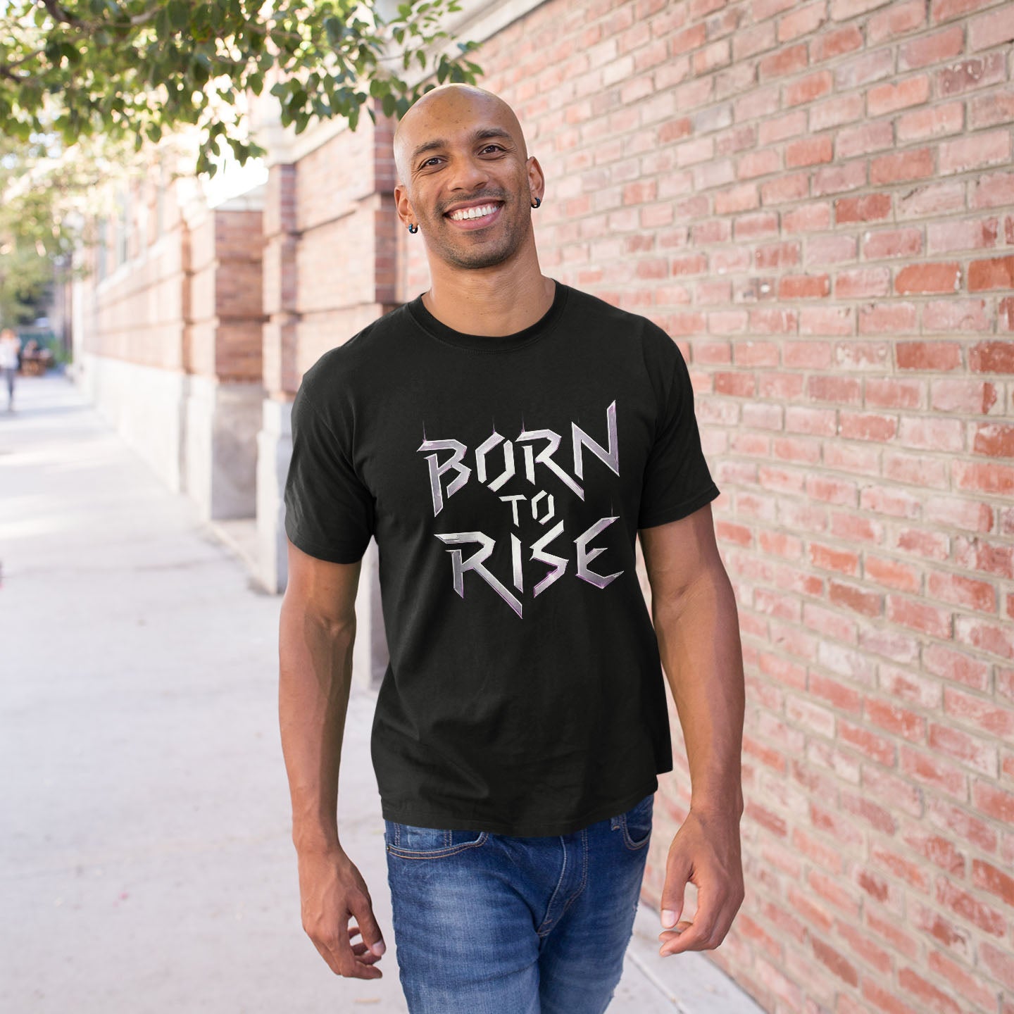 BORN TO RISE Unisex classic tee