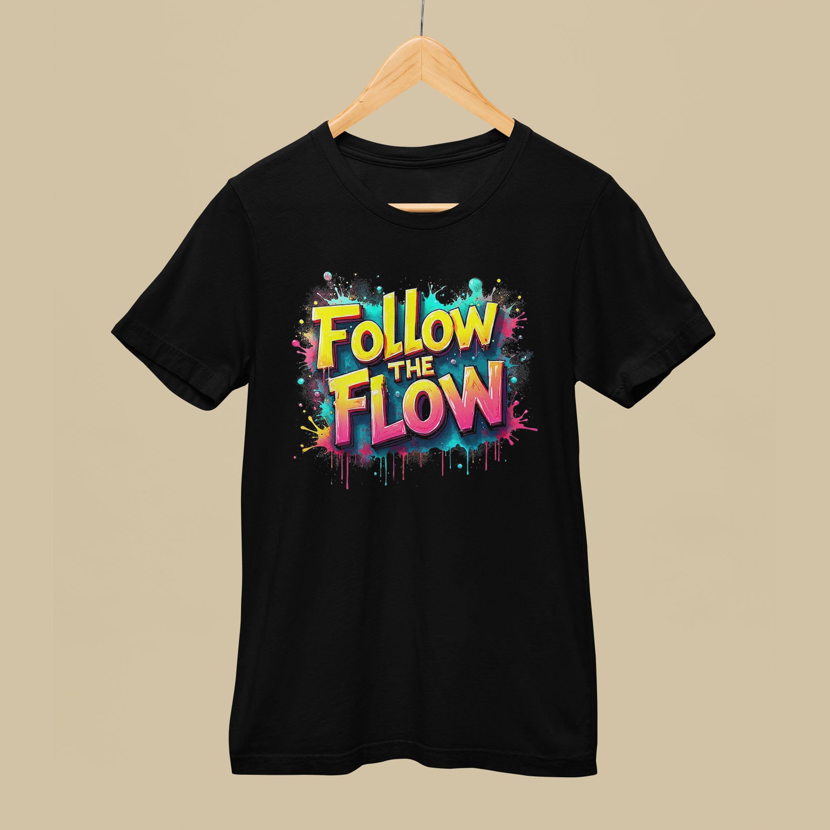 FoLLow THE FLOW Short-Sleeve Unisex T-Shirt