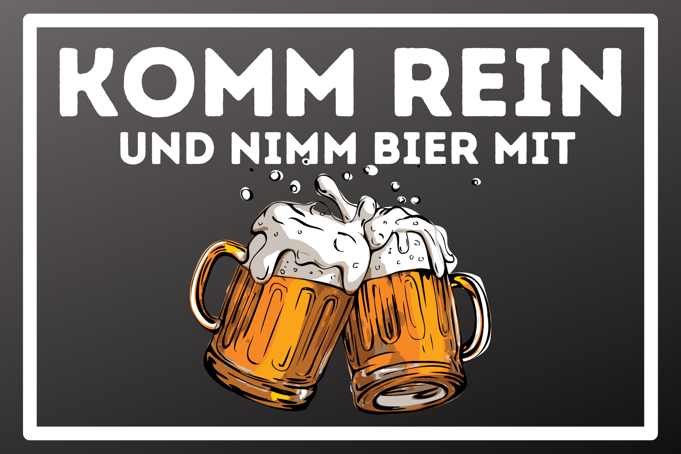 Fußmatte Nimm Bier mit