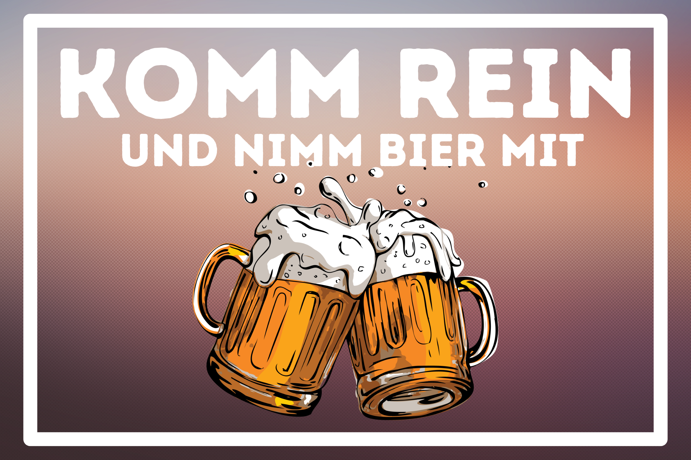 Fußmatte Nimm Bier mit