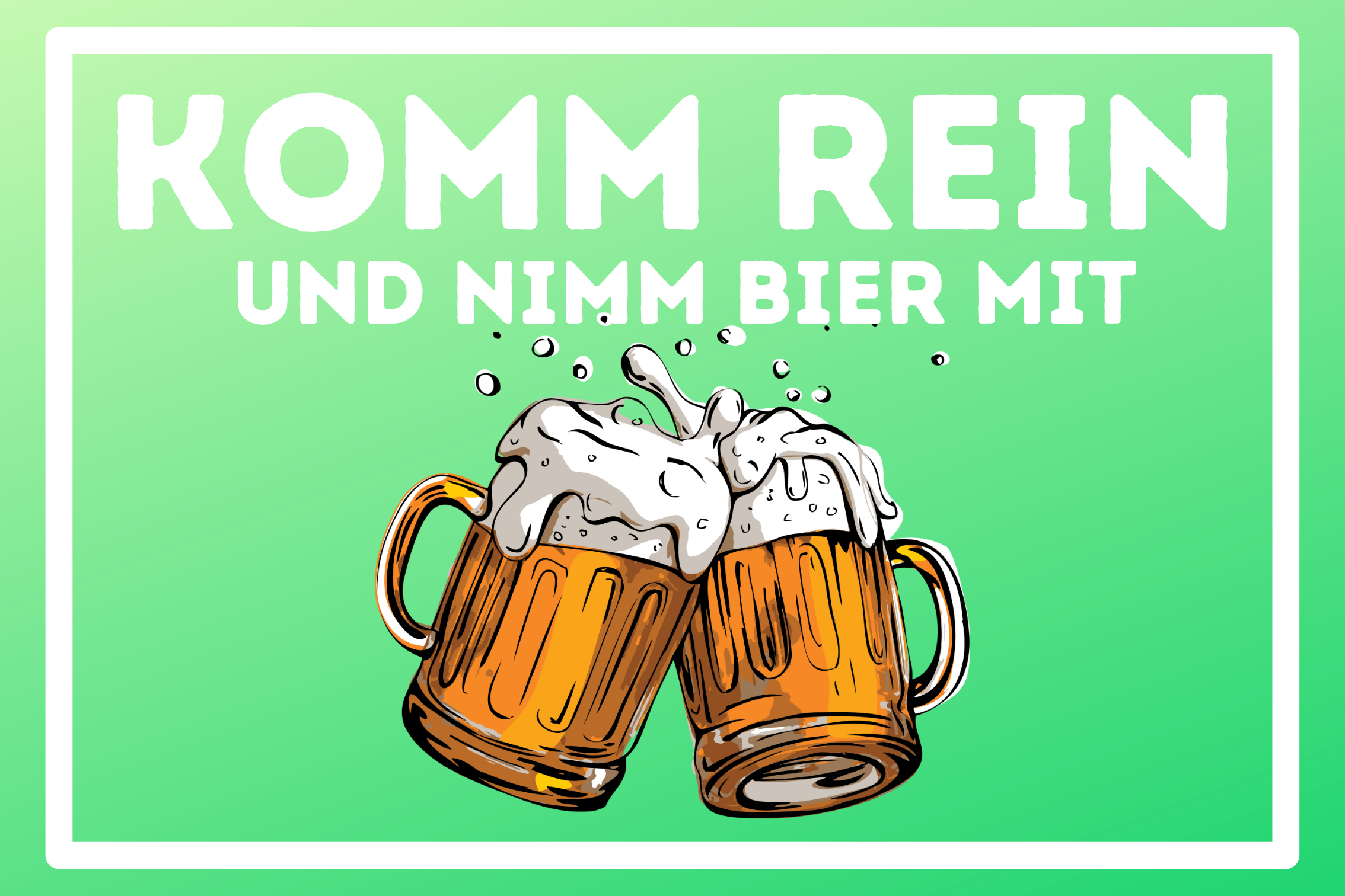 Fußmatte Nimm Bier mit