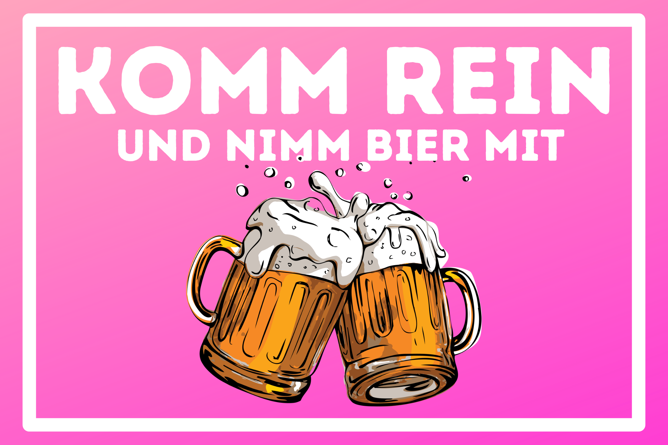 Fußmatte Nimm Bier mit