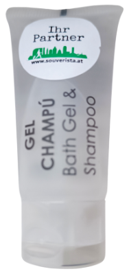 shampoo and shower gel tube with your own logo