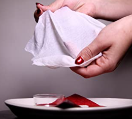 Dry wipes as a pill