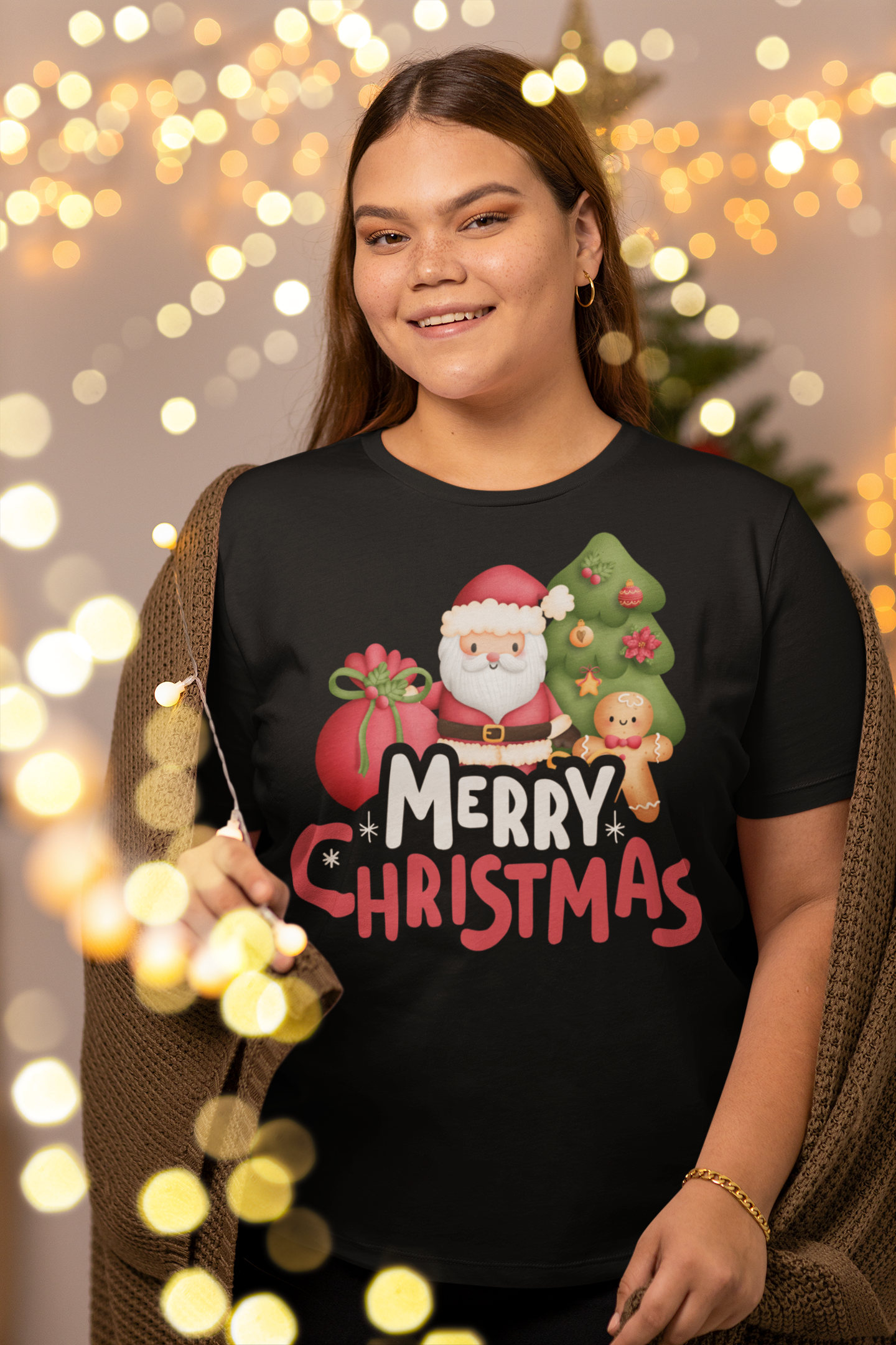 Merry Christmas, Santa Claus T-Shirt, Christmas Shirt, Christmas Gift, Personalized T-Shirt, Short Sleeve Unisex T-Shirt