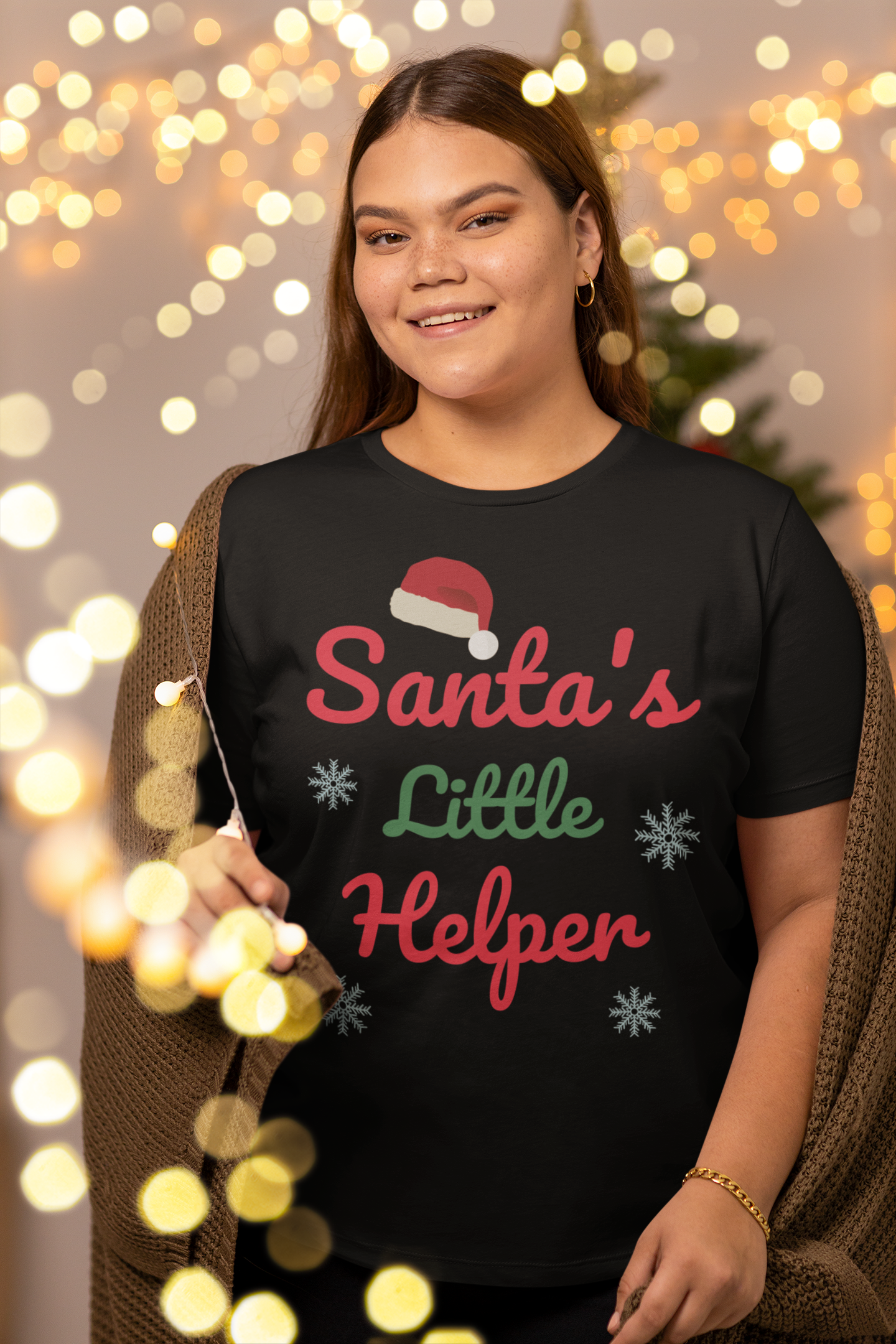 Santas little helper, Christmas T-Shirt, Short Sleeve Unisex T-Shirt