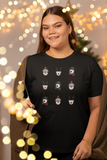 Weihnachtgsfiguren, Kurzärmeliges Unisex-T-Shirt