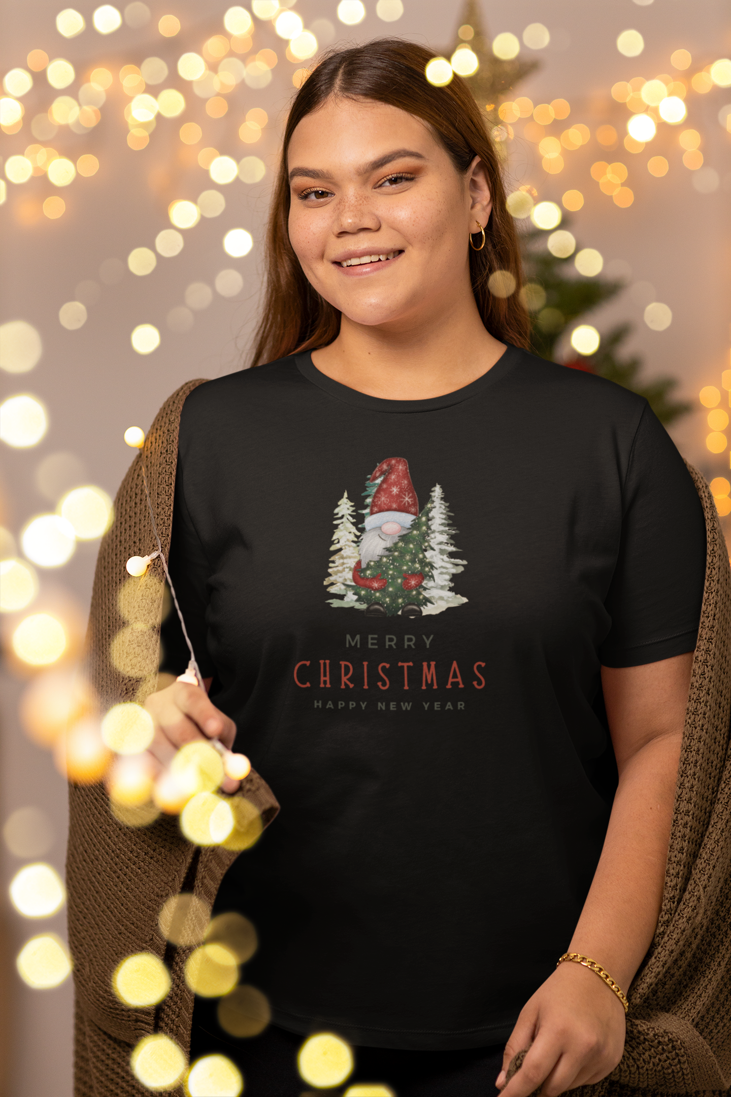 Merry christmas, happy new year, short-sleeve unisex t-shirt