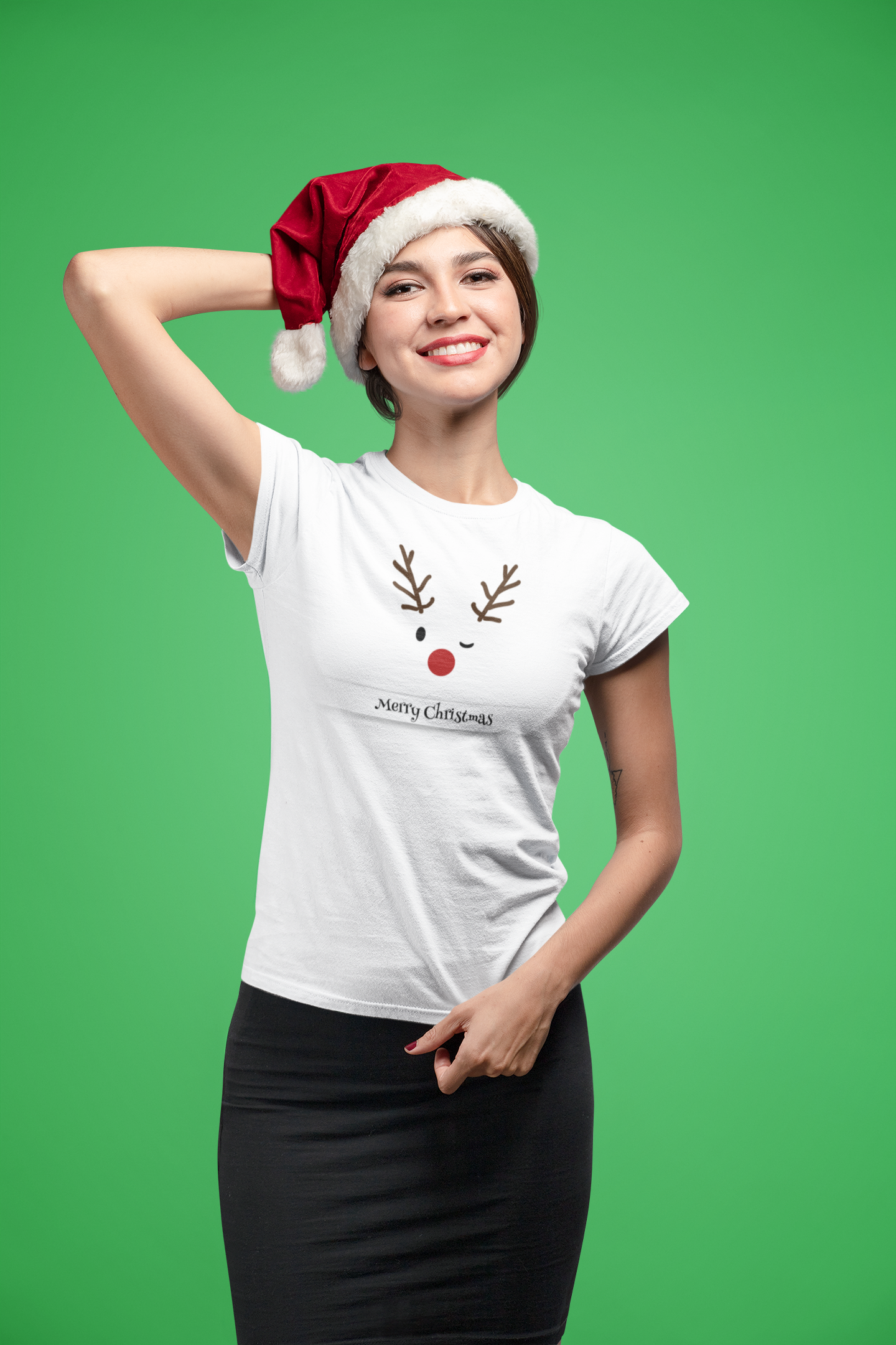 Reindeer, christmas, holy night, Short-Sleeve Unisex T-Shirt