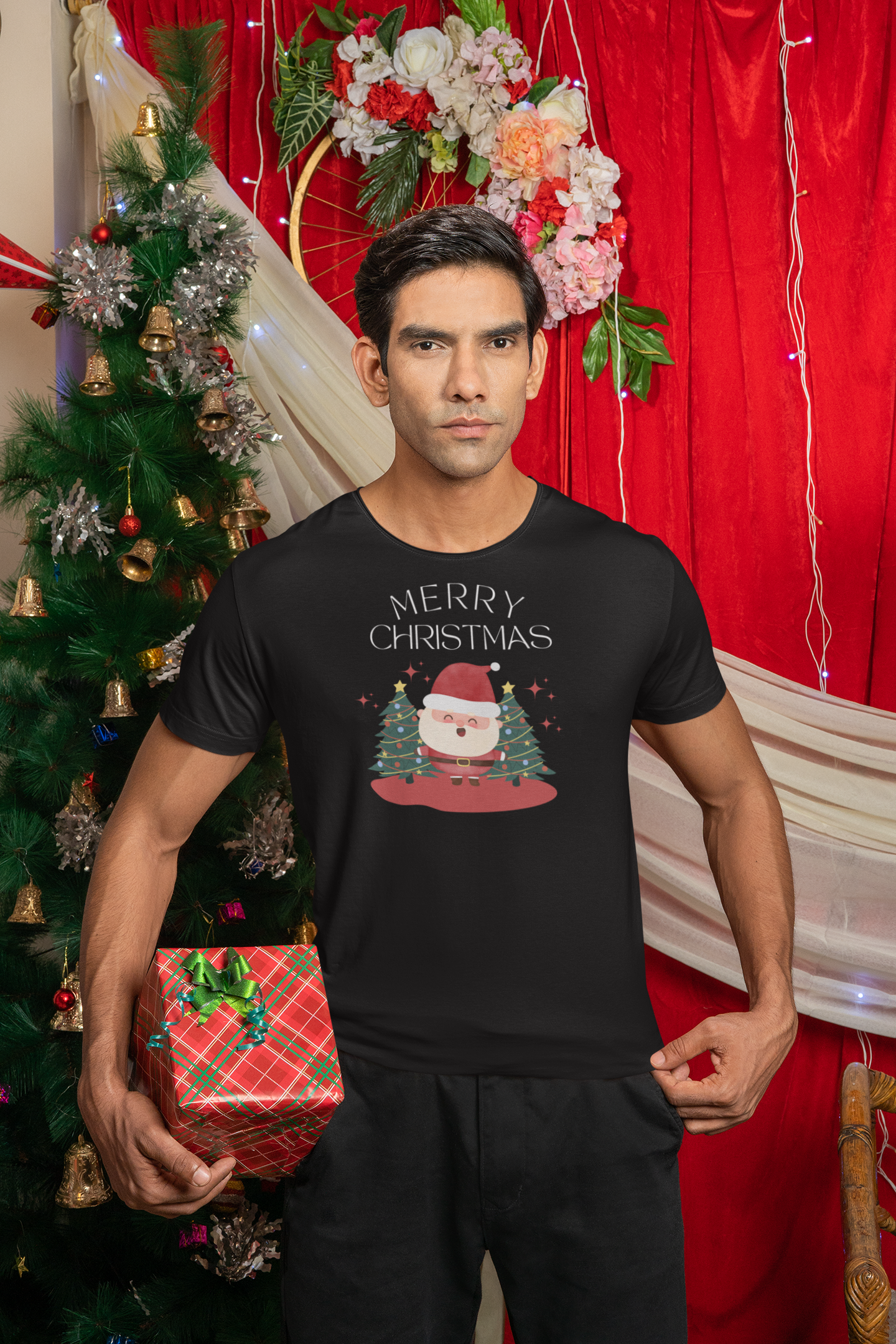 Merry christmas t-shirt, short-sleeve unisex t-shirt