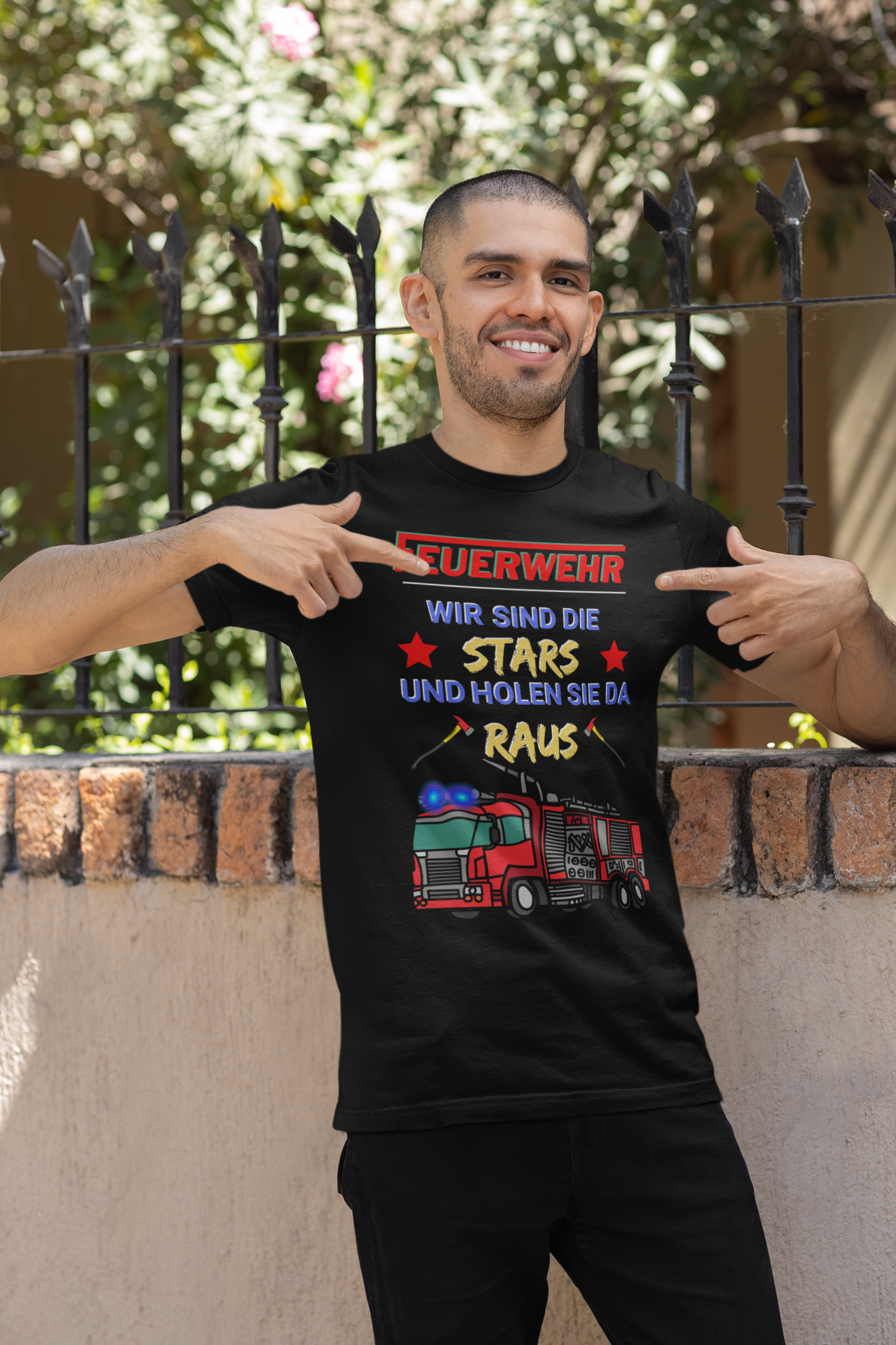 Fire Department - We are the stars and we will get you out of there Unisex T-Shirt