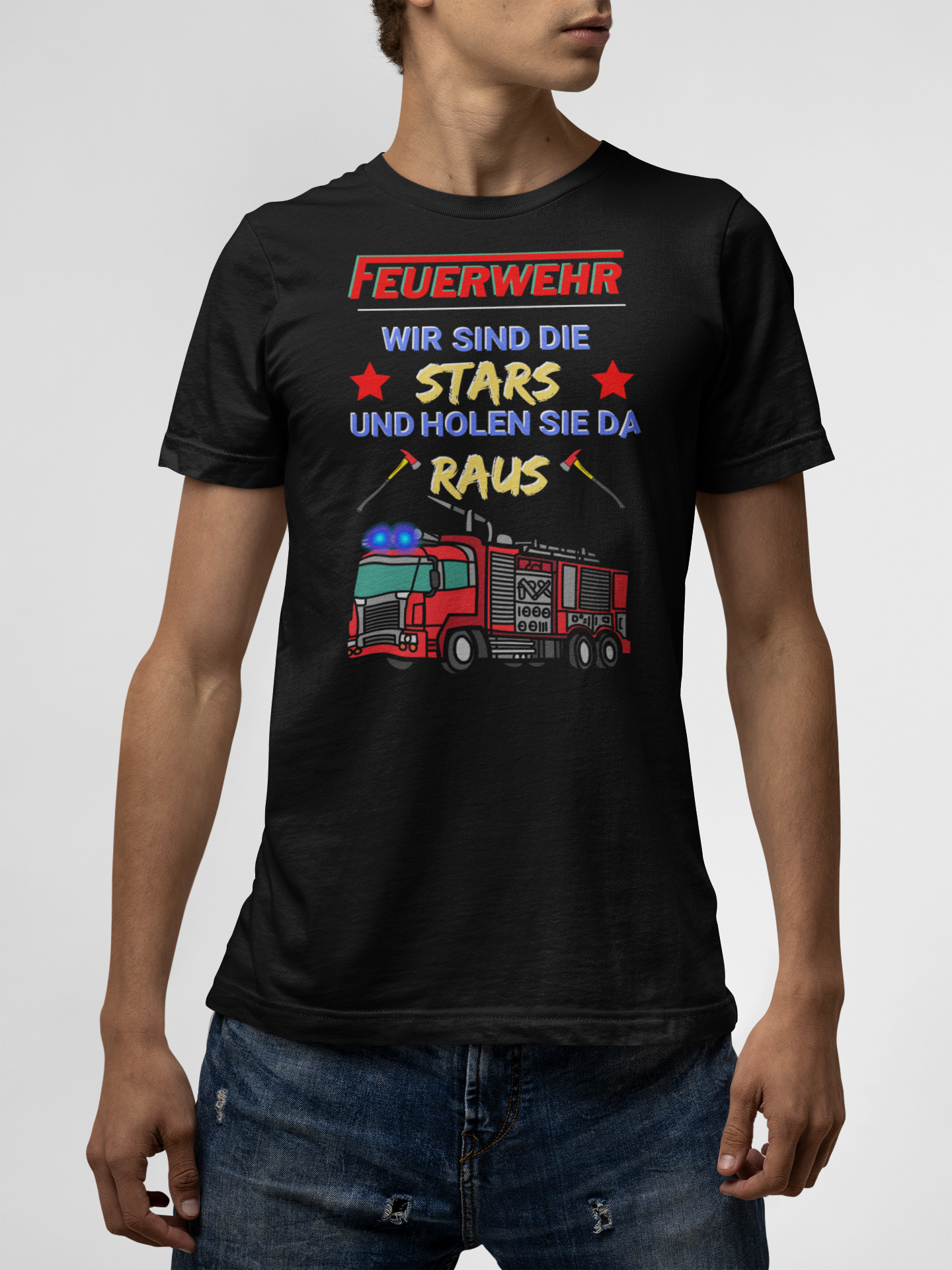 Fire Department - We are the stars and we will get you out of there Unisex T-Shirt