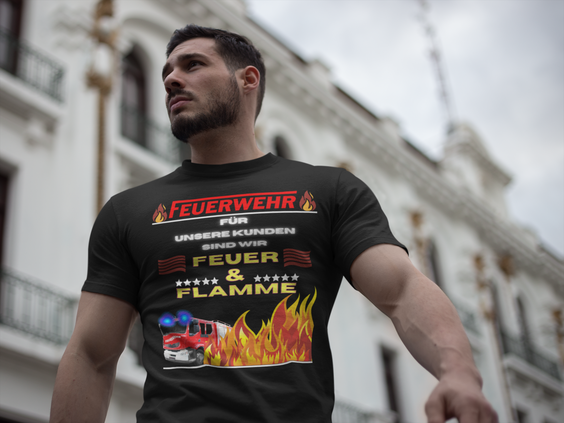 Fire Department Fire and Flame Unisex T-Shirt