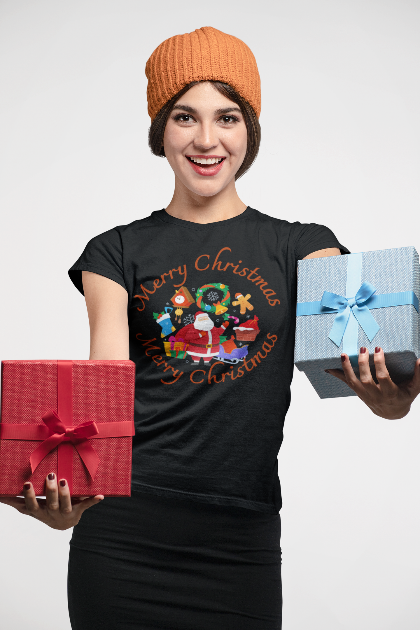 Merry Christmas, Santa Claus T-Shirt, Christmas Shirt, Christmas Gift, Personalized T-Shirt, Short Sleeve Unisex T-Shirt