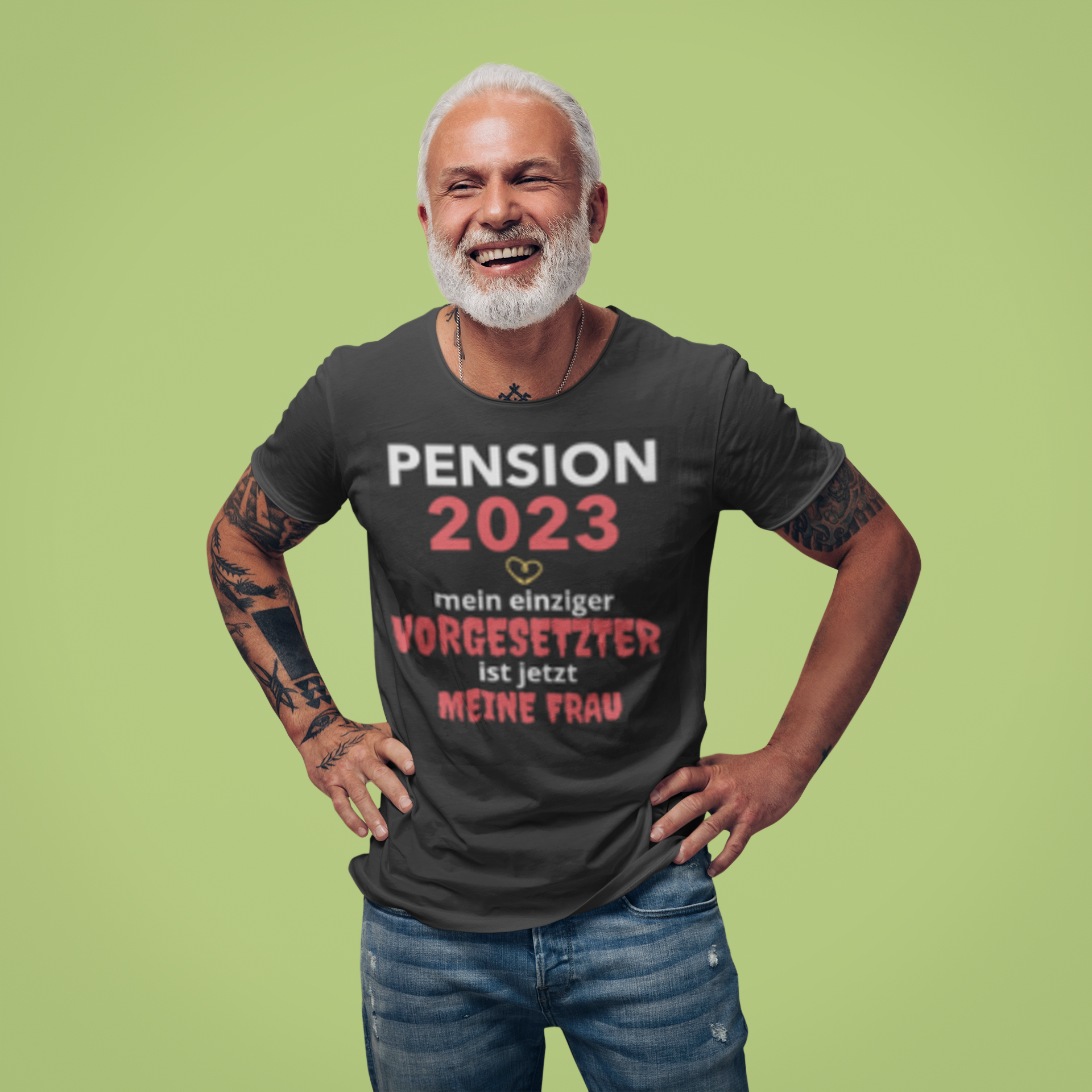 Pension 2023, Meine Frau die Vorgesetzte, Unisex-T-Shirt