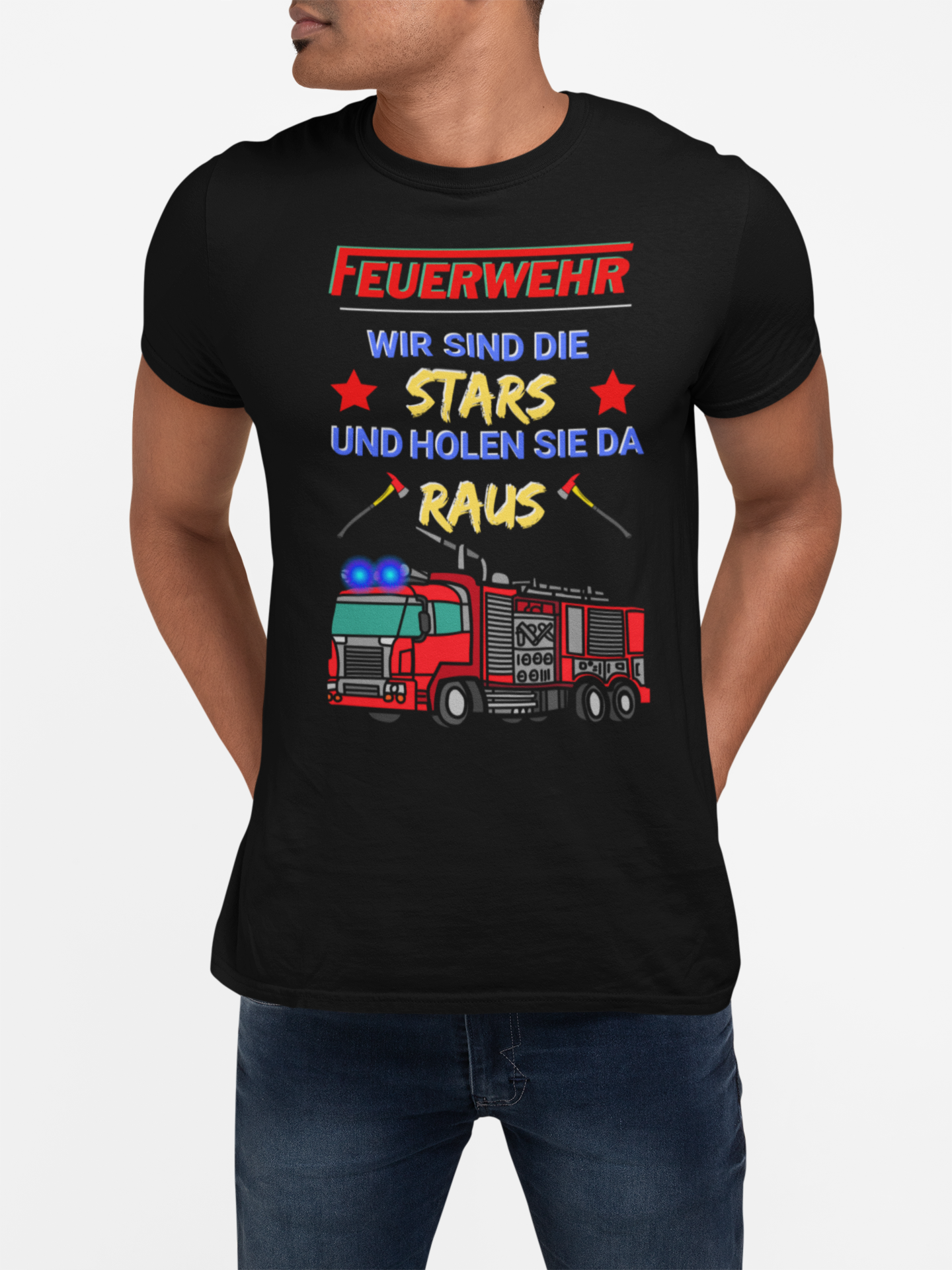 Fire Department - We are the stars and we will get you out of there Unisex T-Shirt