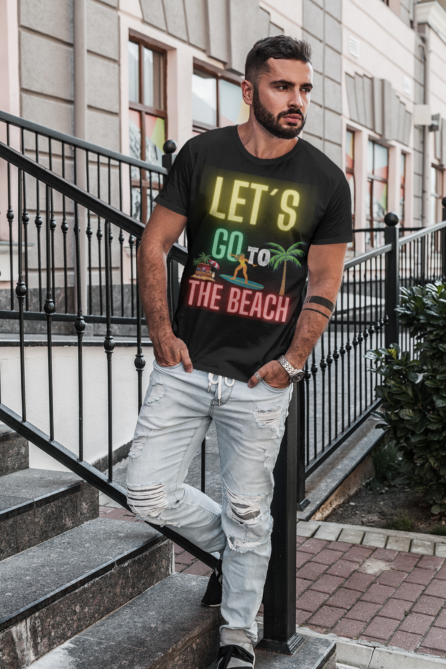 Let's go to the beach unisex T-shirt