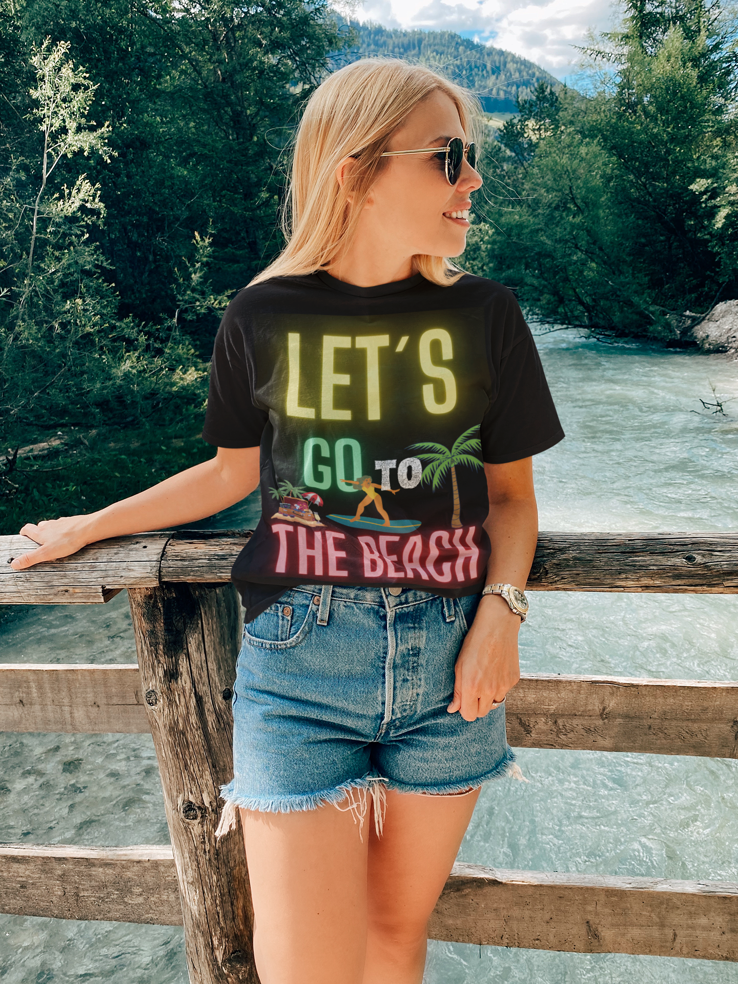 Let's go to the beach unisex T-shirt