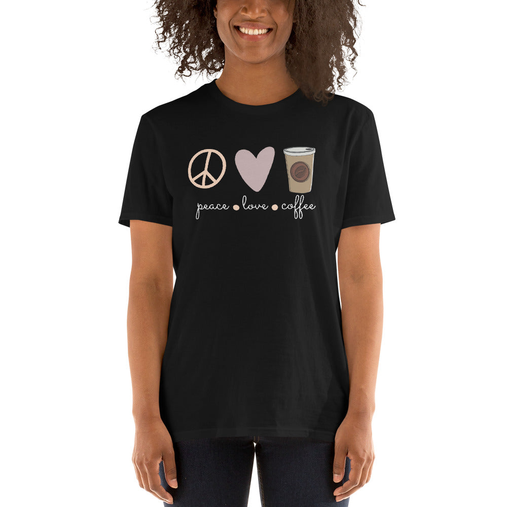 Peace.love.coffee unisex t-shirt