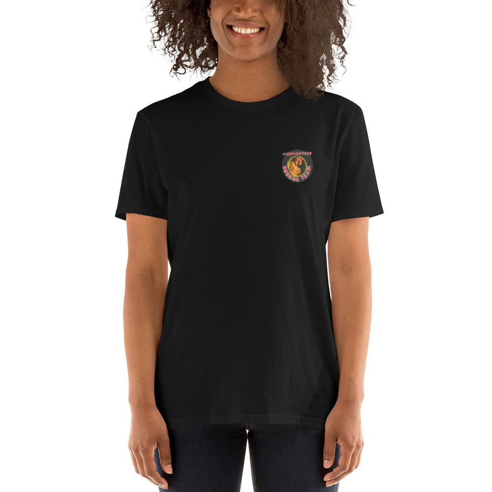 Fire fighters rescue team unisex t-shirt