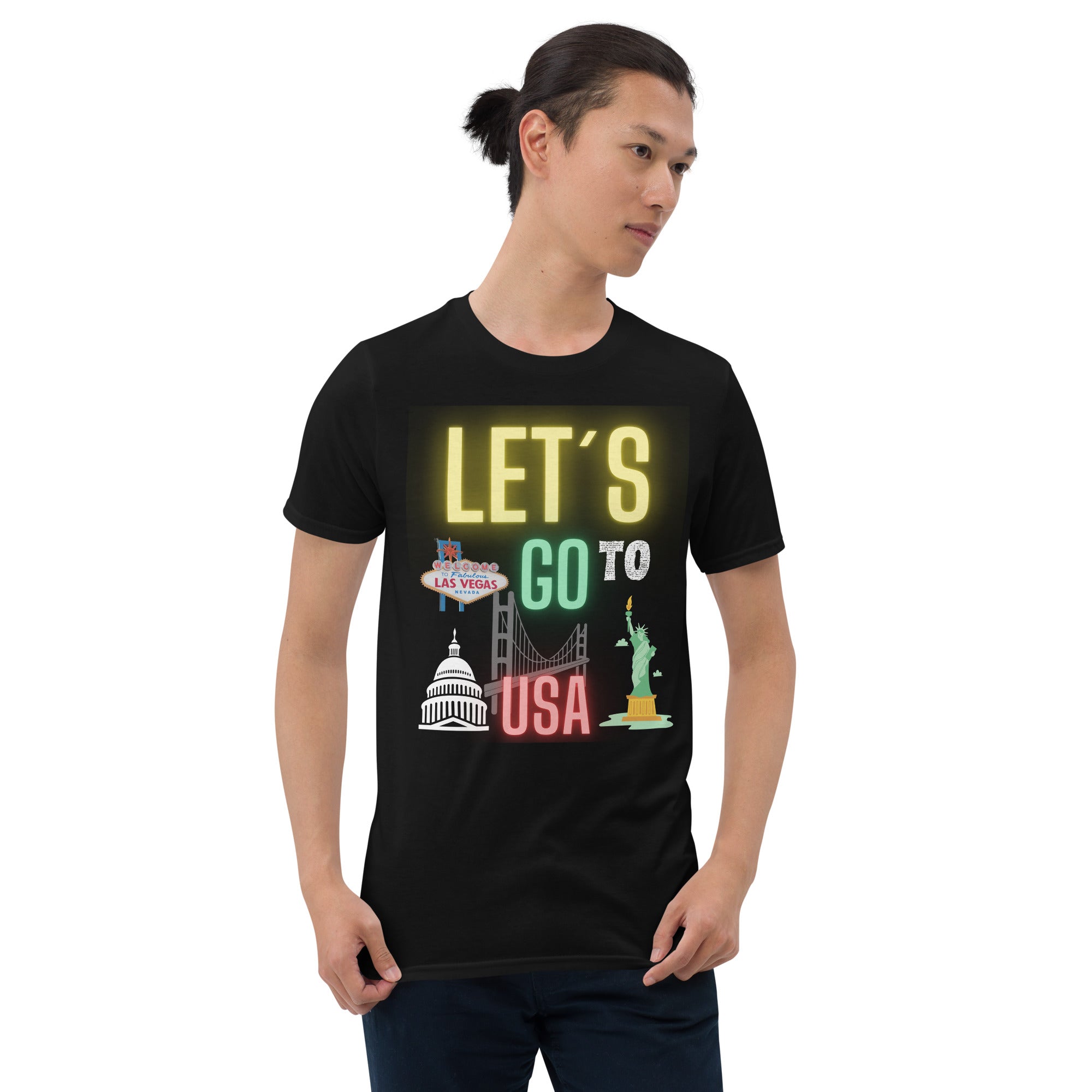 Let's go to USA unisex T-shirt