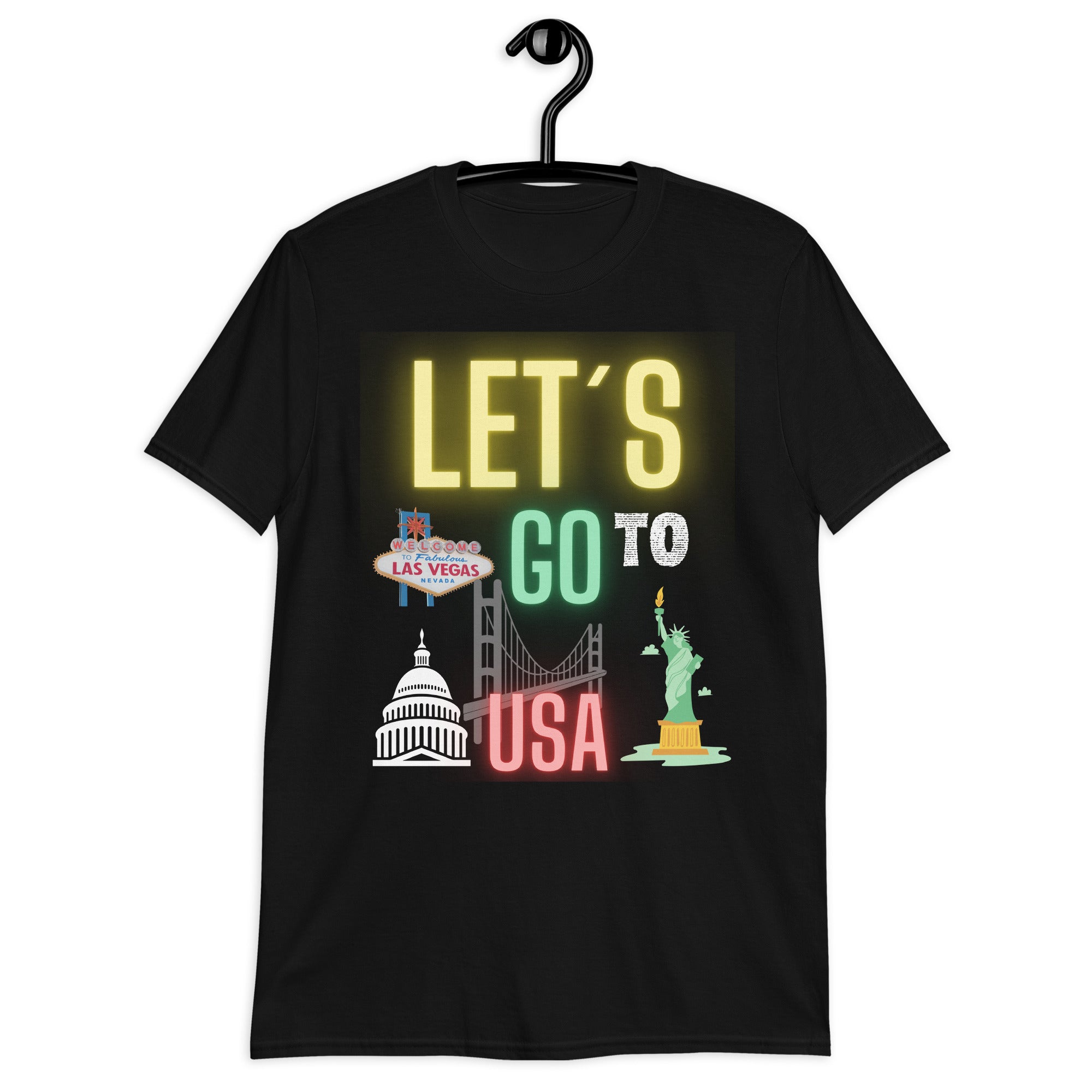 Let's go to USA unisex T-shirt