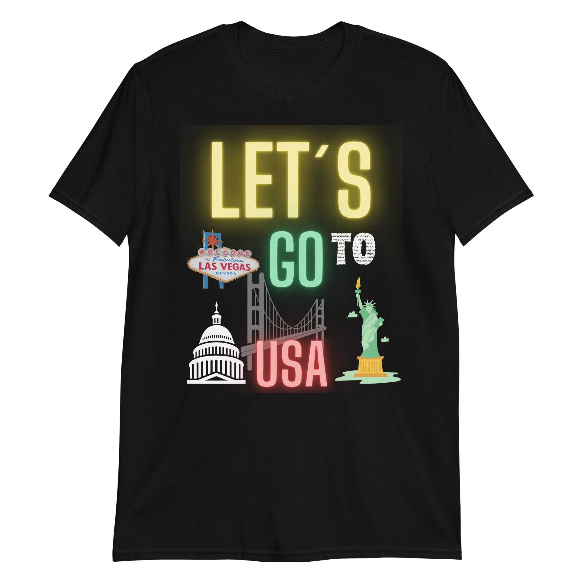 Let's go to USA unisex T-shirt