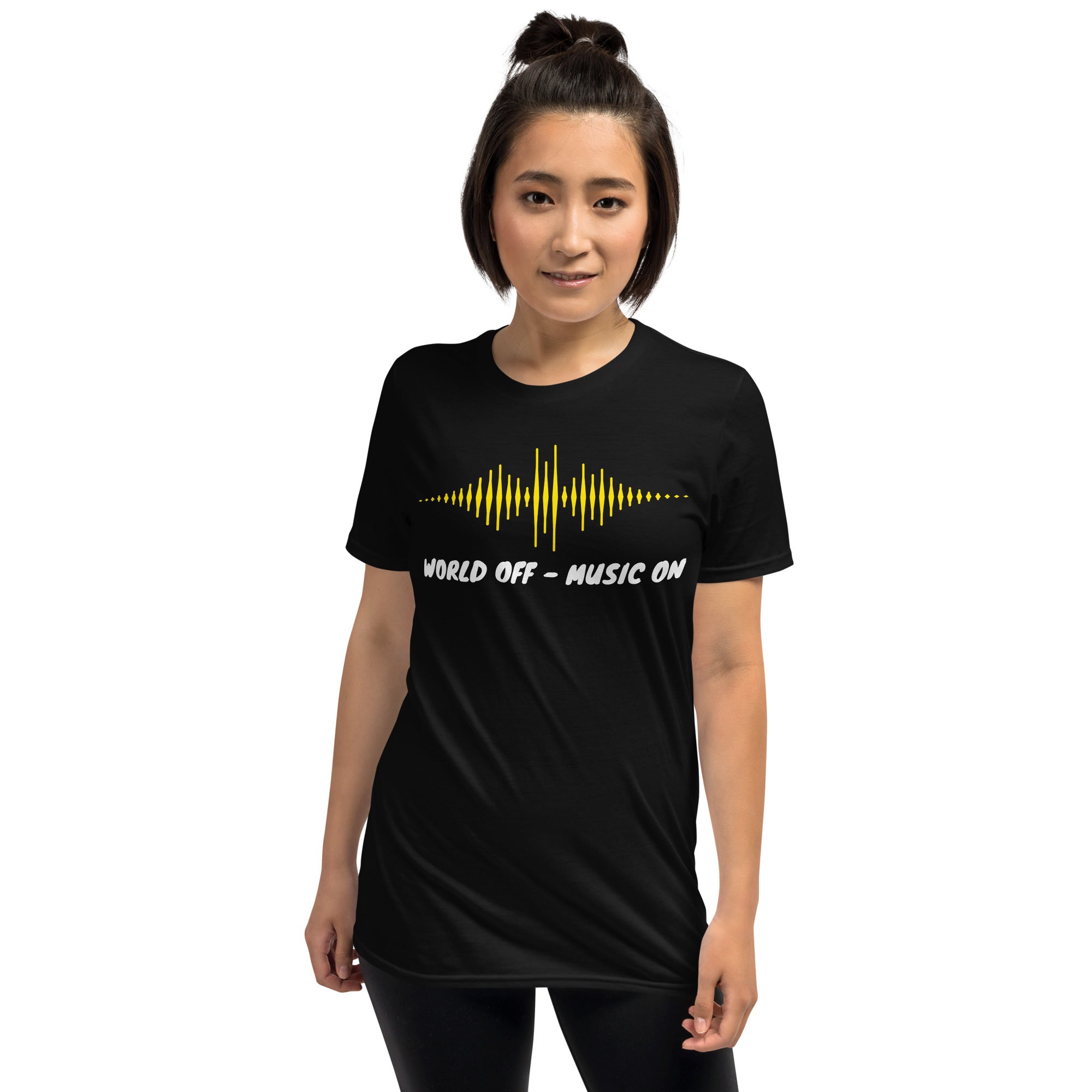 World off Music on, World off, Music on, Music T-Shirt, DJ T-Shirt, T-Shirt printing