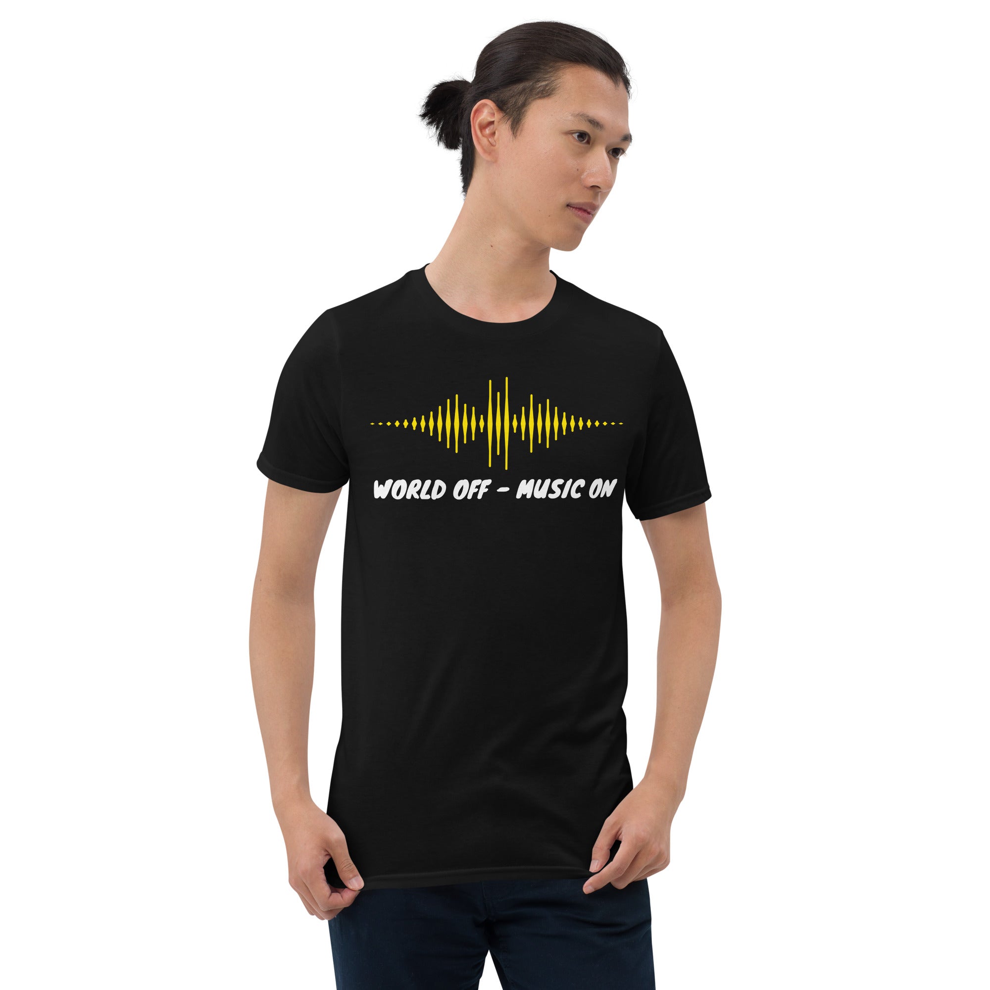 World off Music on, World off, Music on, Music T-Shirt, DJ T-Shirt, T-Shirt printing