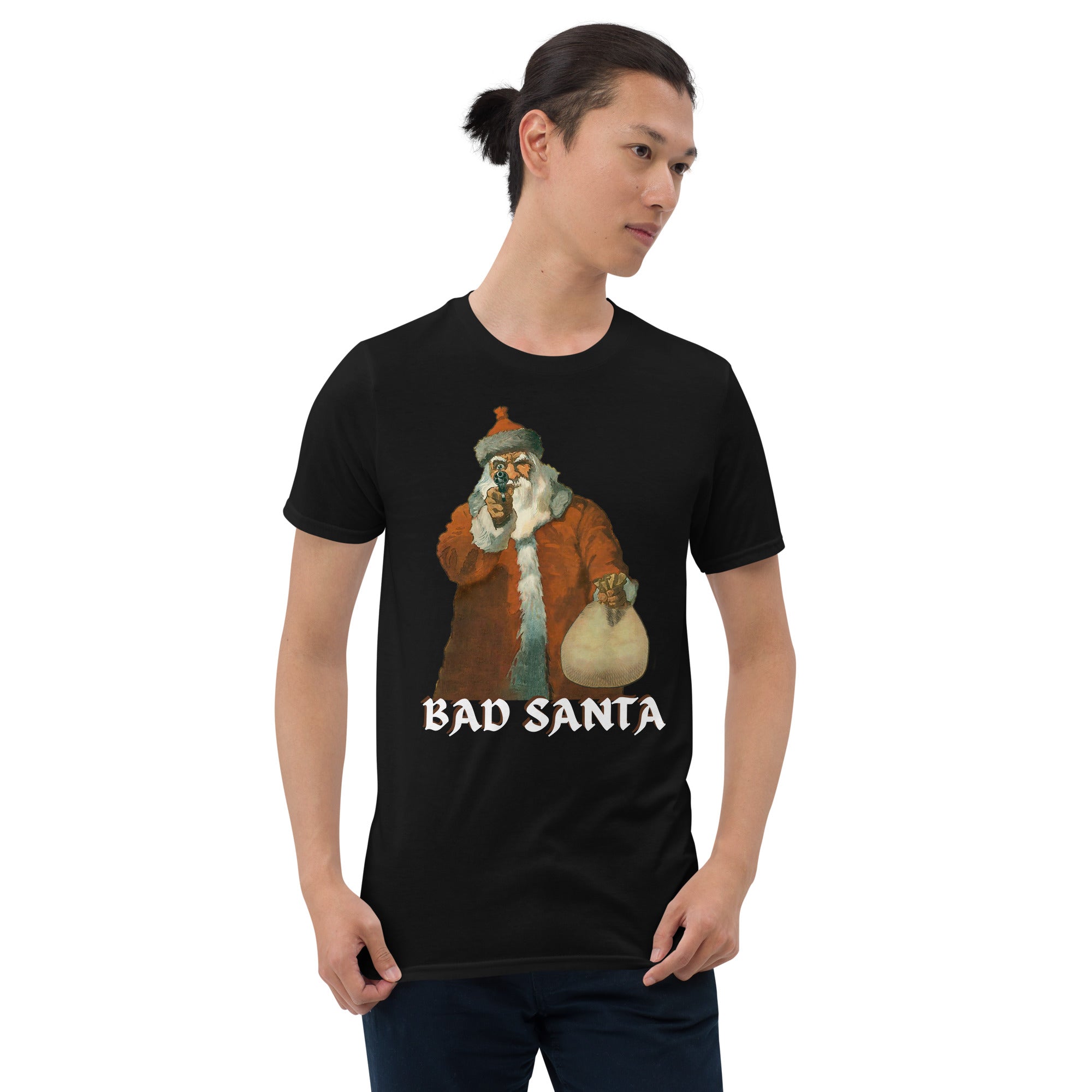 Bad Santa, christmas shirt, holy night, sleeve t-shirt, Short-Sleeve Unisex T-Shirt