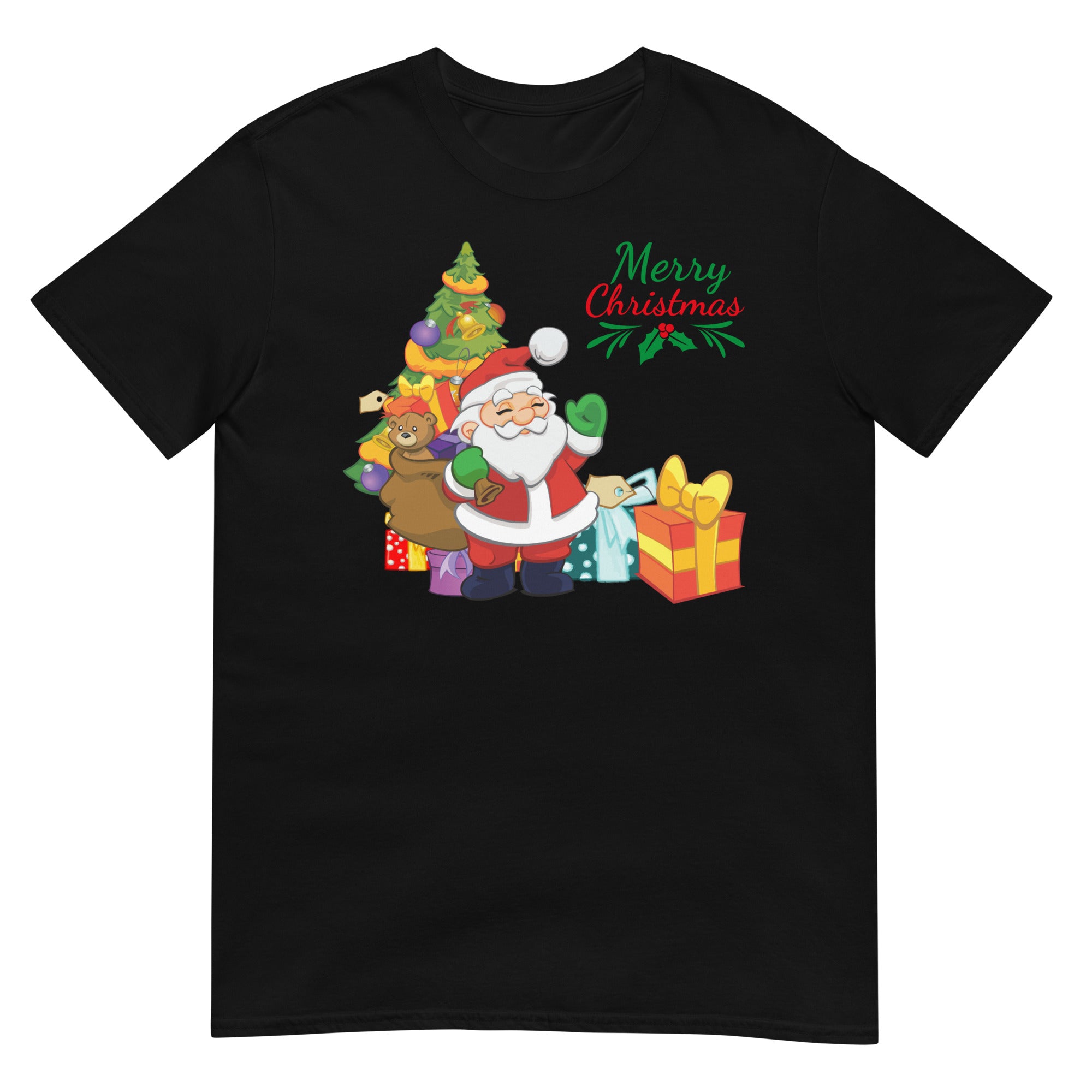 Merry christmas, santa claus, short-sleeve unisex t-shirt