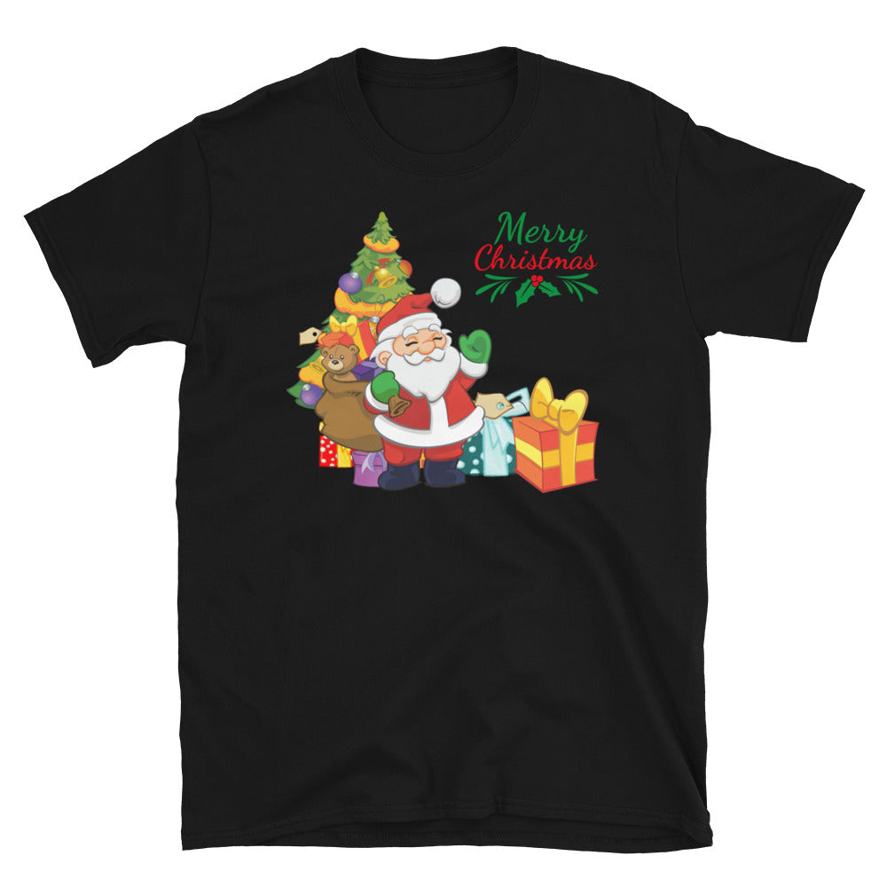 Merry christmas, santa claus, short-sleeve unisex t-shirt