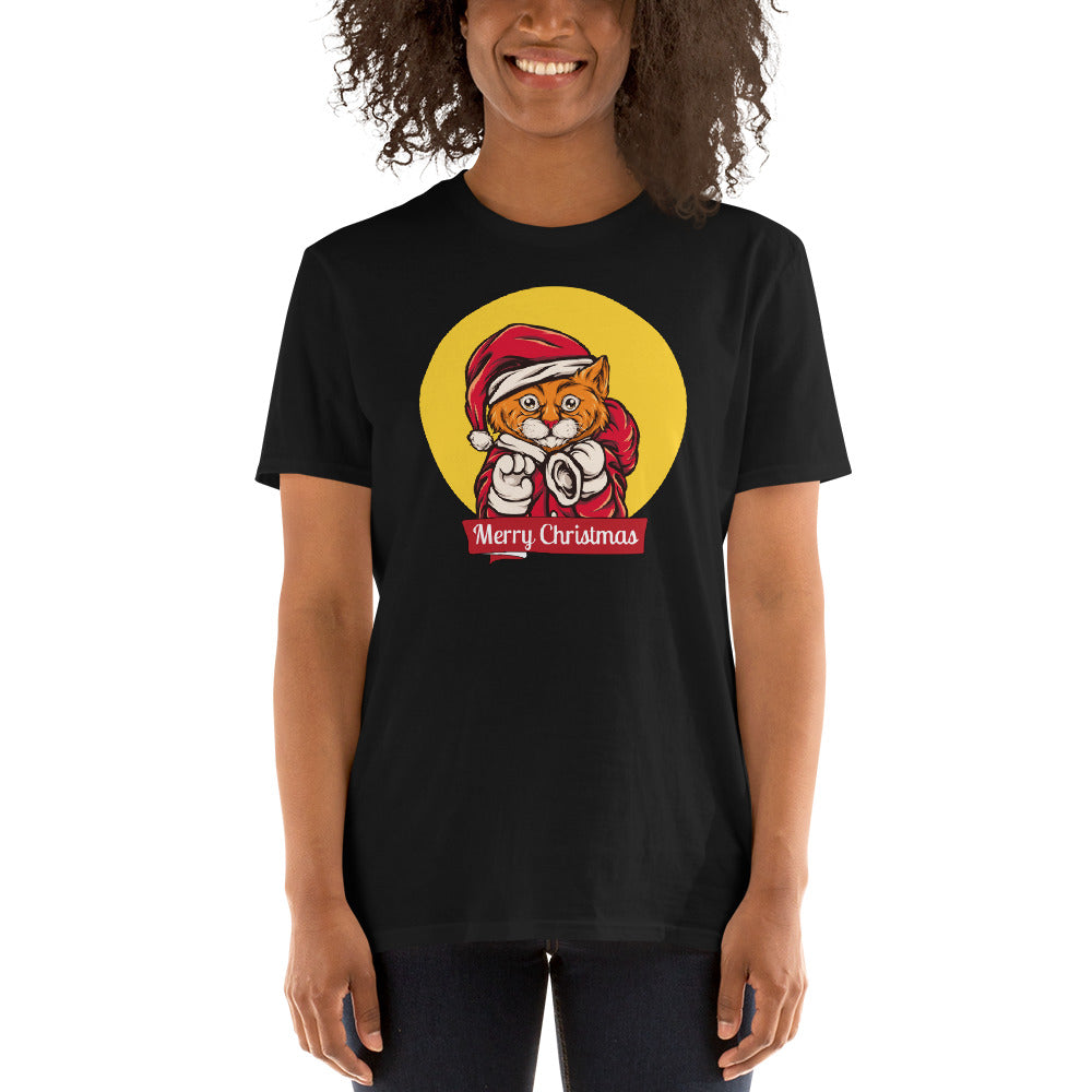 Holy cat, merry christmas, Short-Sleeve Unisex T-Shirt