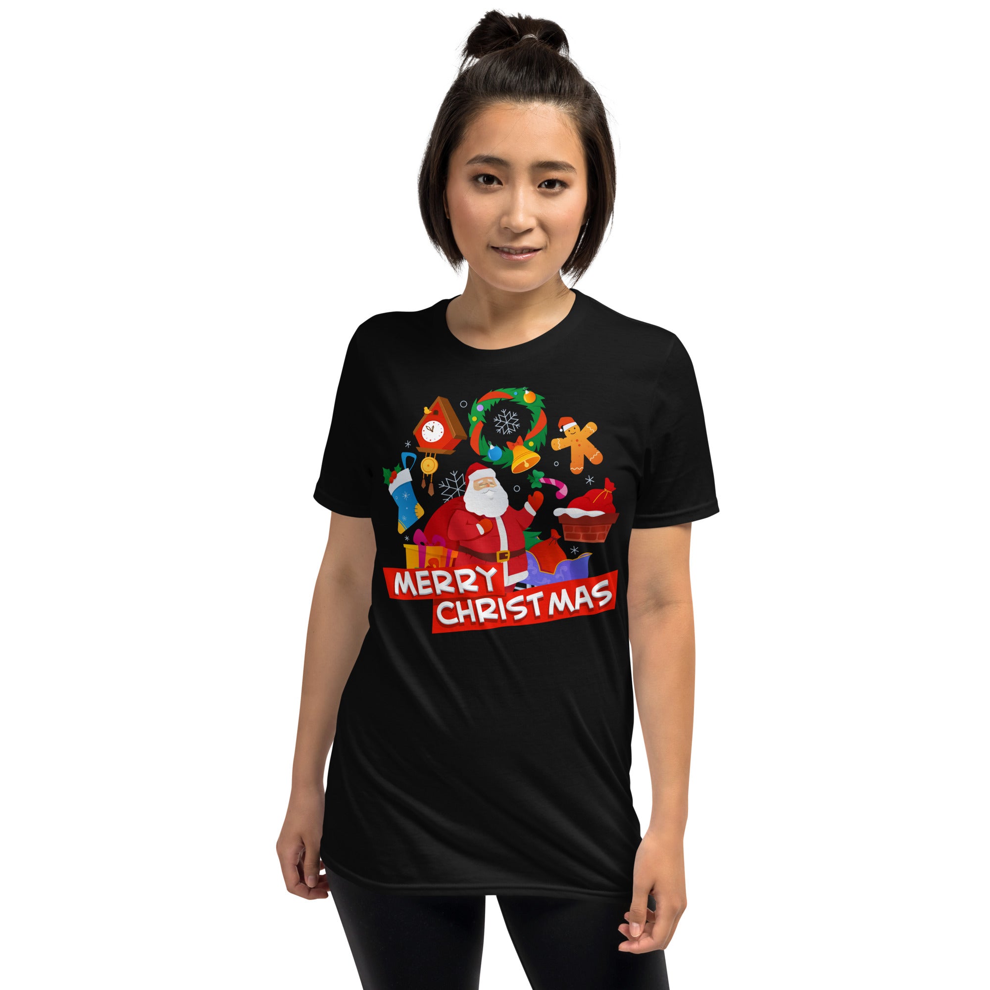 Santa Claus, merry christmas, Short-Sleeve Unisex T-Shirt