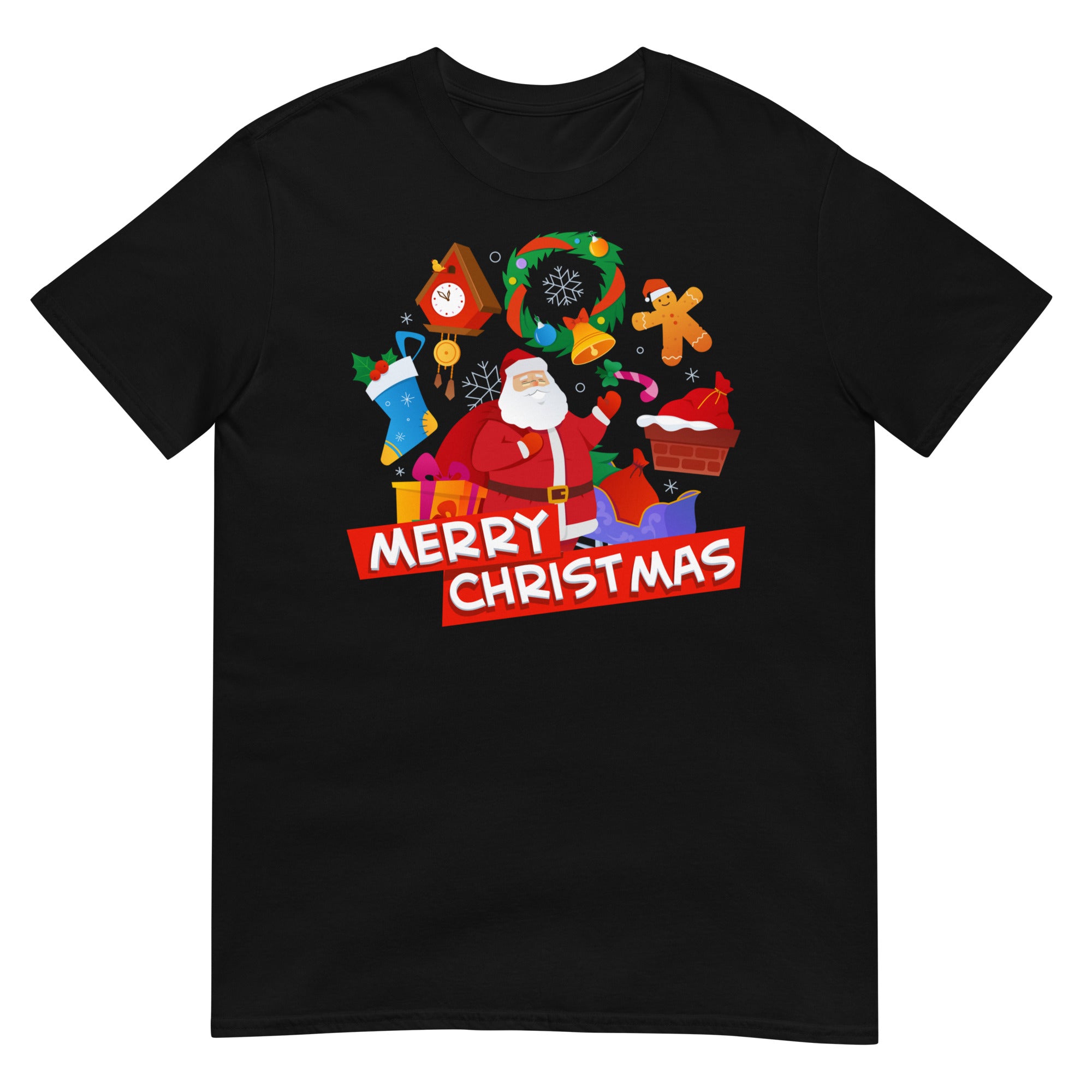 Santa Claus, merry christmas, Short-Sleeve Unisex T-Shirt